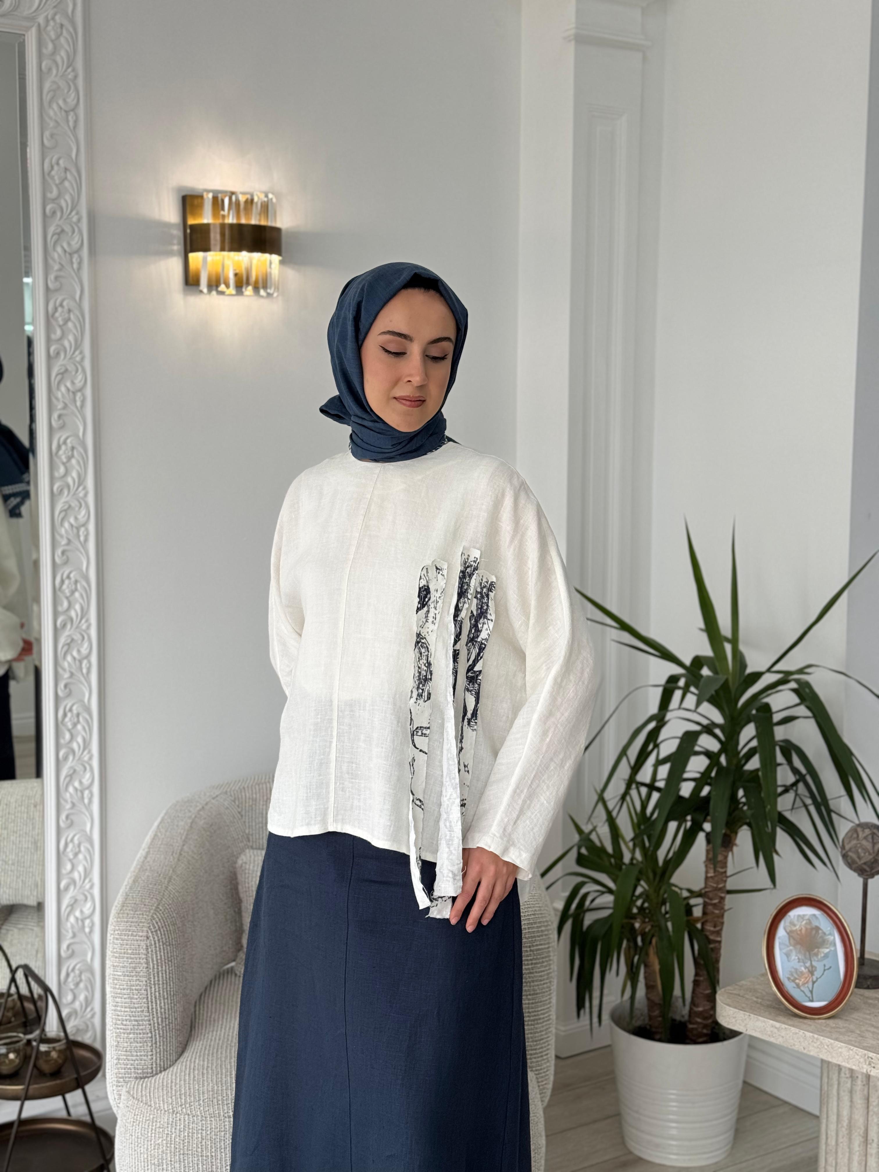 QOOQ Tab Bluz 25ss216