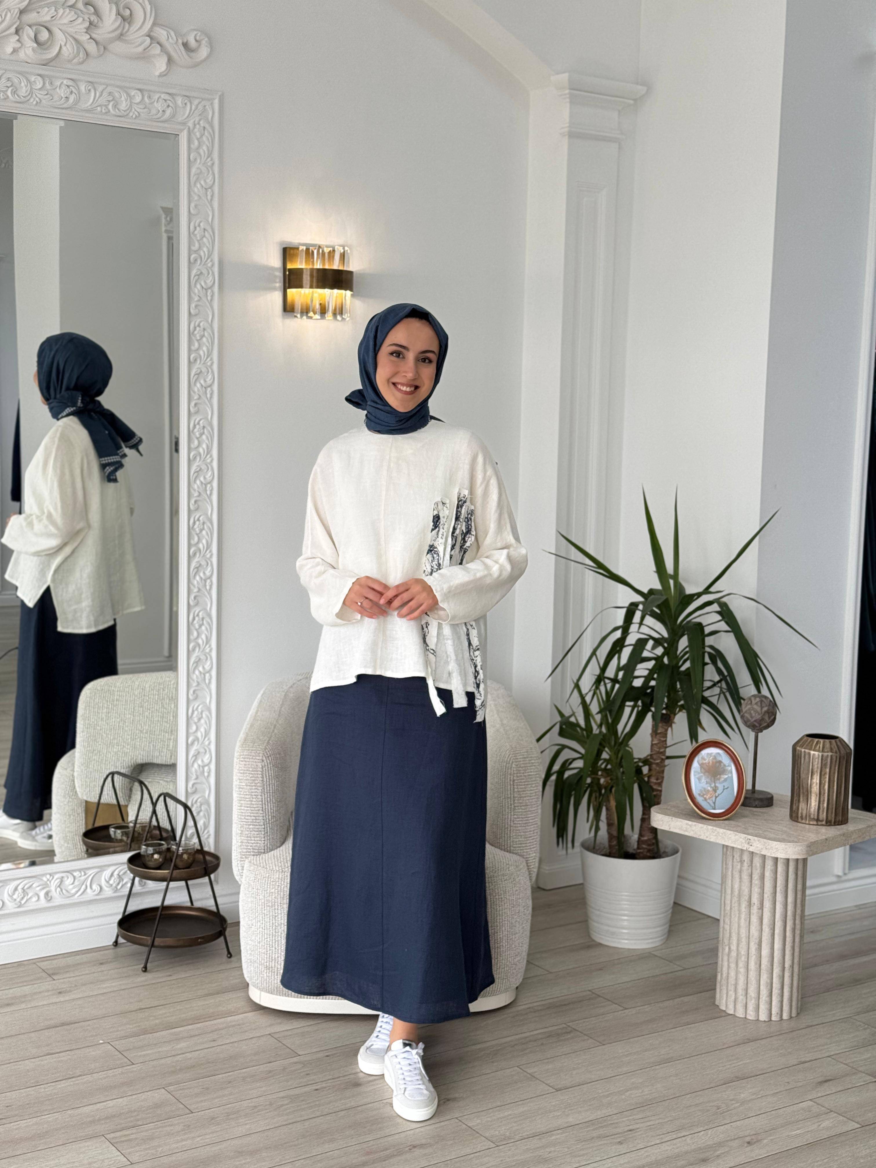 QOOQ Tab Bluz 25ss216