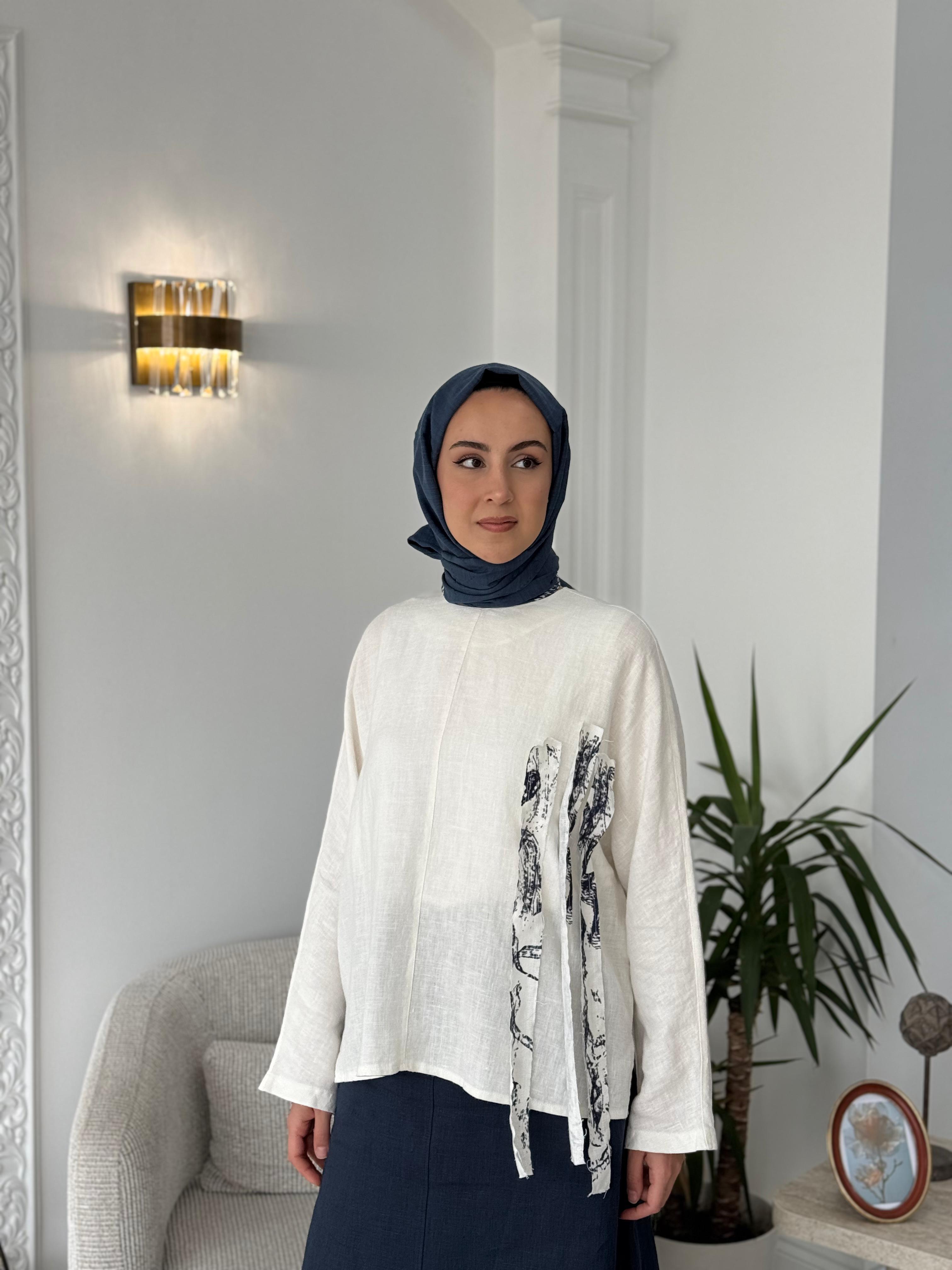 QOOQ Tab Bluz 25ss216