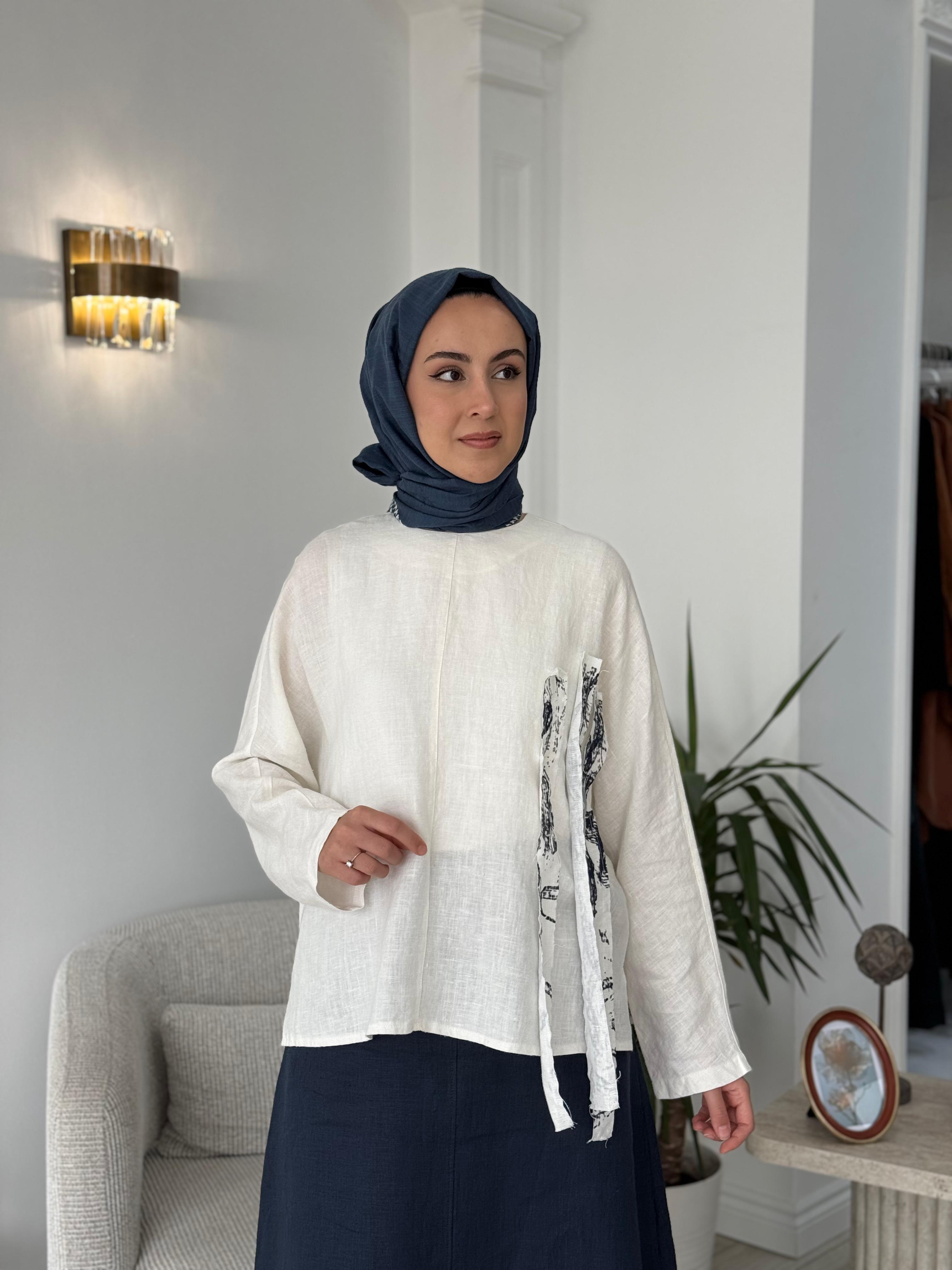QOOQ Tab Bluz 25ss216