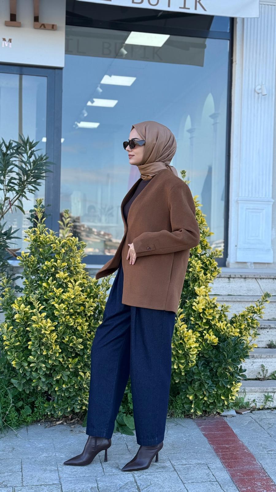 QOOQ Tek Düğmeli Yün Ceket 26fw618