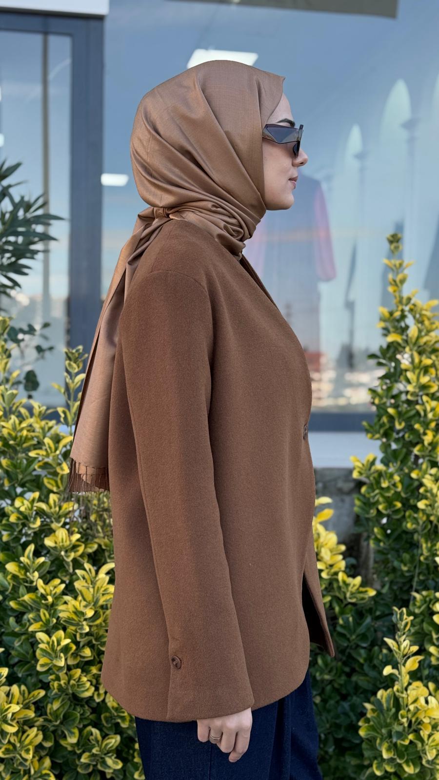 QOOQ Tek Düğmeli Yün Ceket 26fw618