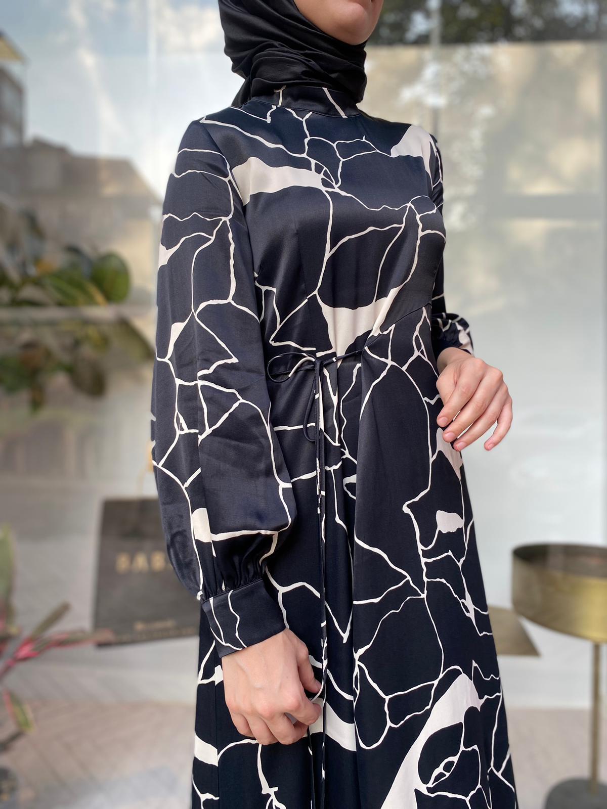 QOOQ Vio Elbise Siyah 24fw403