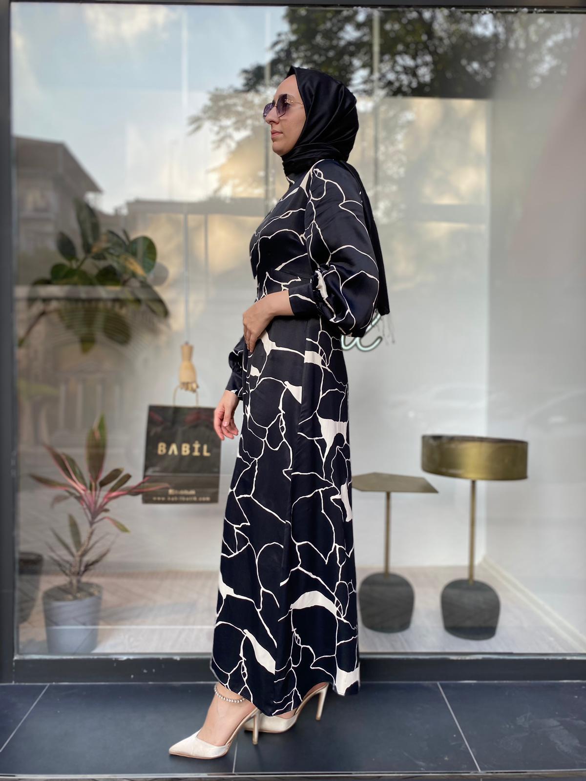 QOOQ Vio Elbise Siyah 24fw403