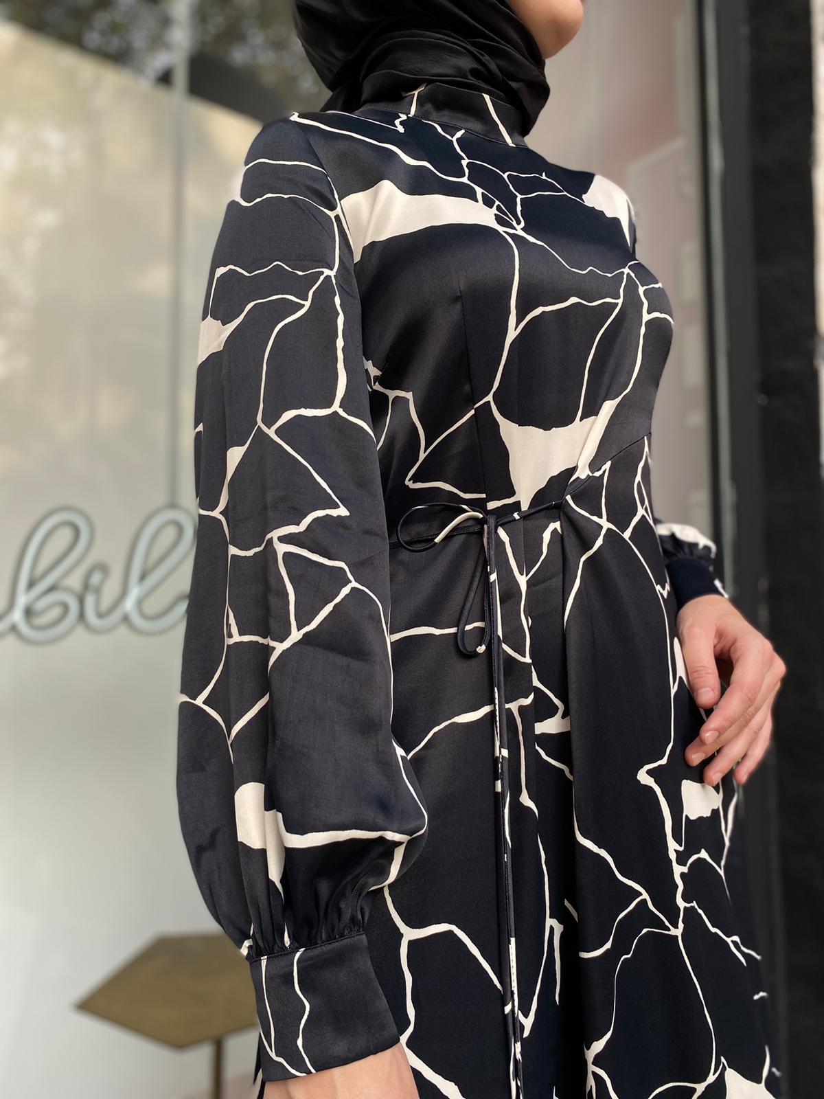 QOOQ Vio Elbise Siyah 24fw403
