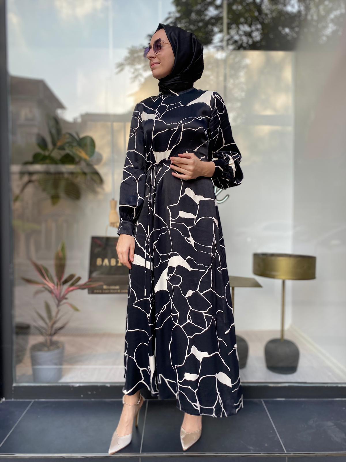 QOOQ Vio Elbise Siyah 24fw403