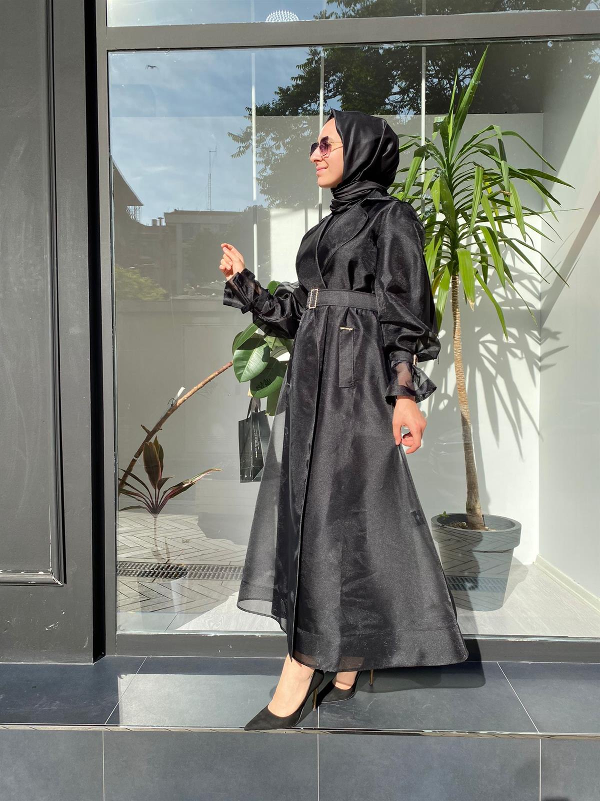 Senna Bistro Siyah Trench 4002S23