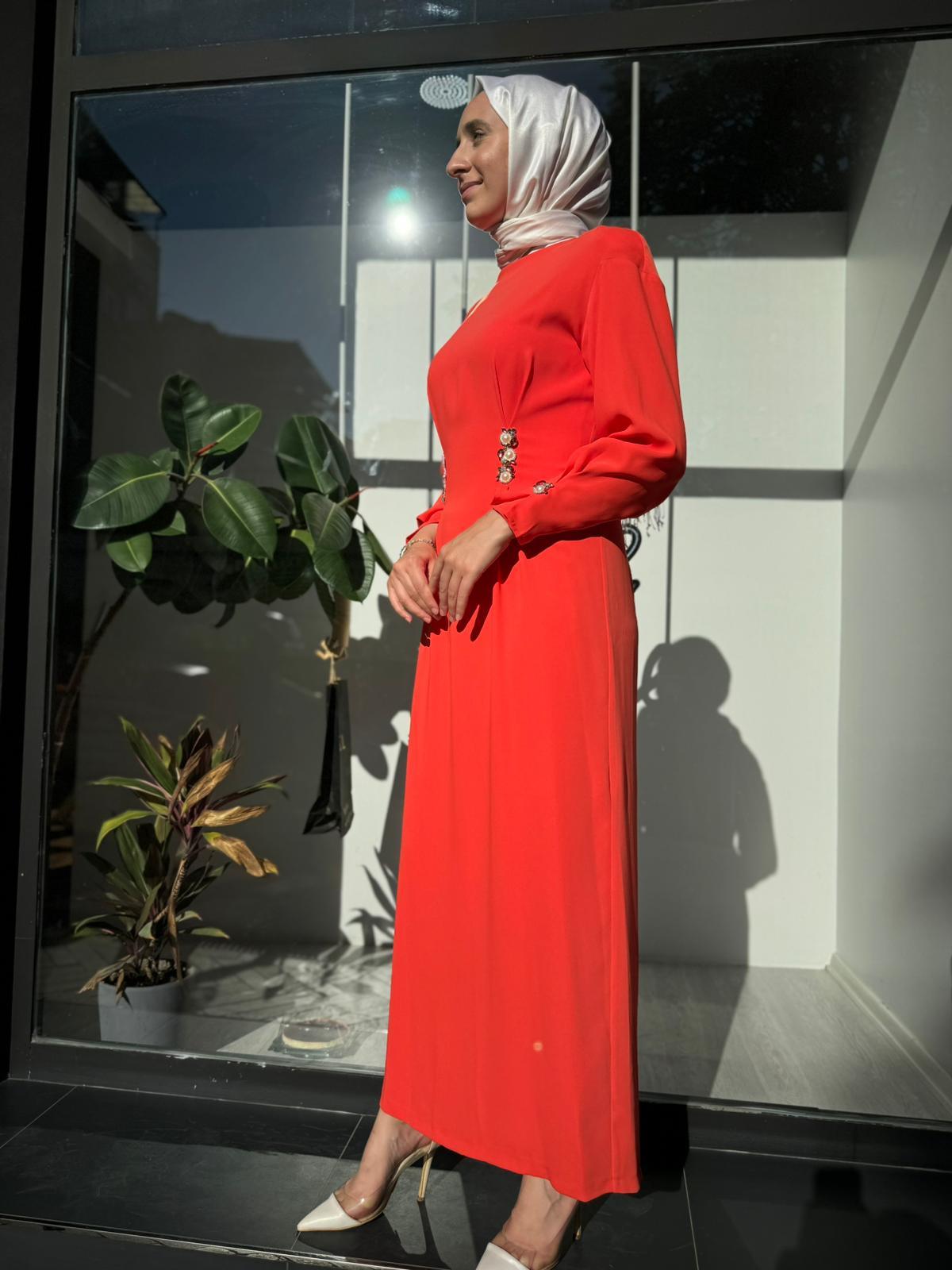 Senna Bregee Dress Mercan sd242042030029