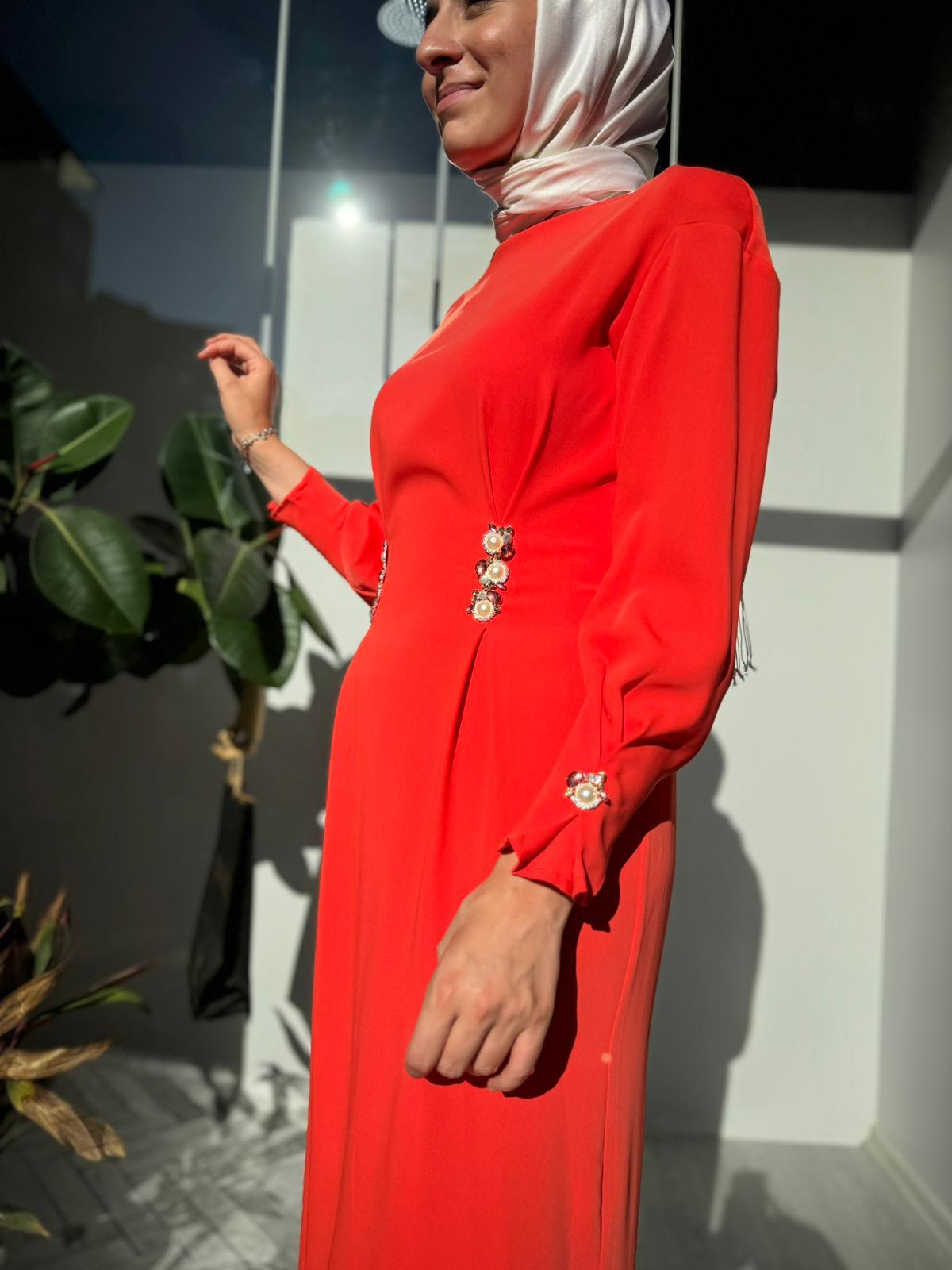 Senna Bregee Dress Mercan sd242042030029