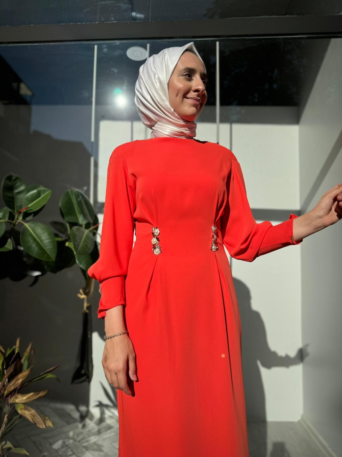 Senna Bregee Dress Mercan sd242042030029