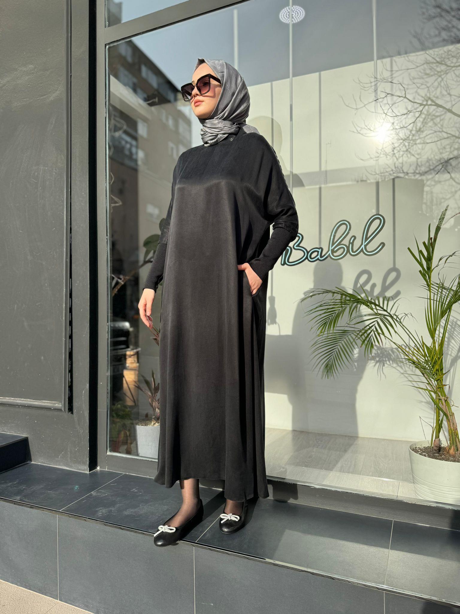 Senna Kardelia Dress Siyah sd241041030074
