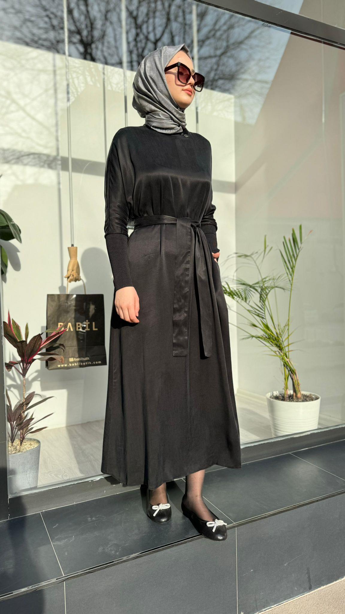Senna Kardelia Dress Siyah sd241041030074