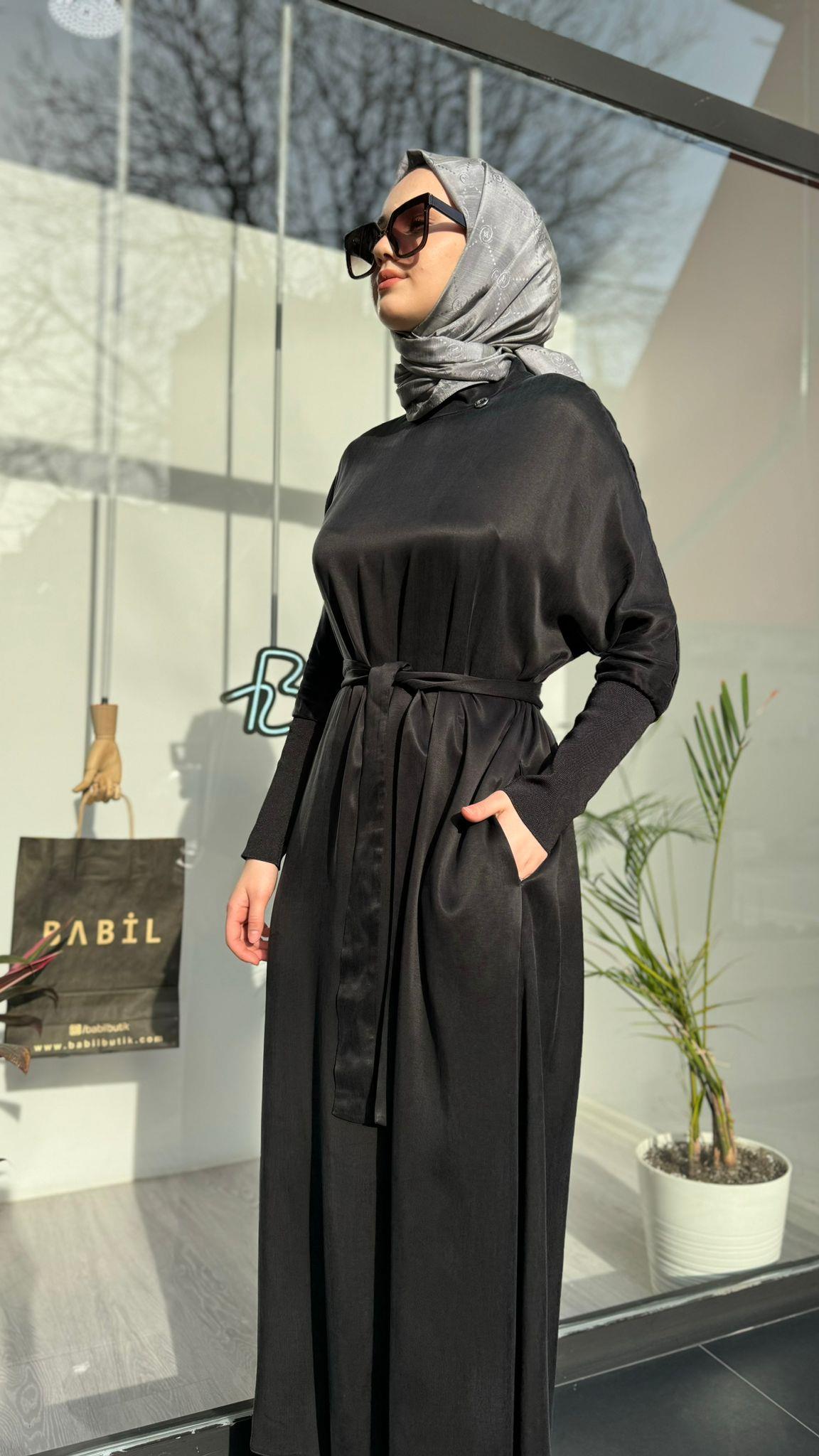 Senna Kardelia Dress Siyah sd241041030074