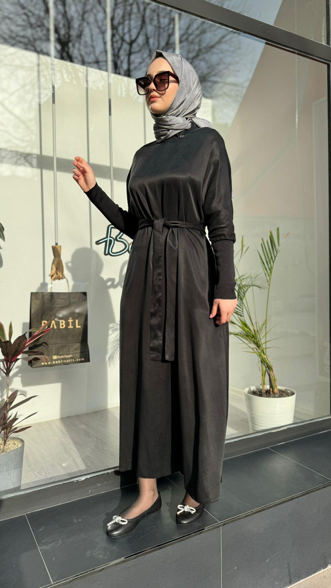 Senna Kardelia Dress Siyah sd241041030074