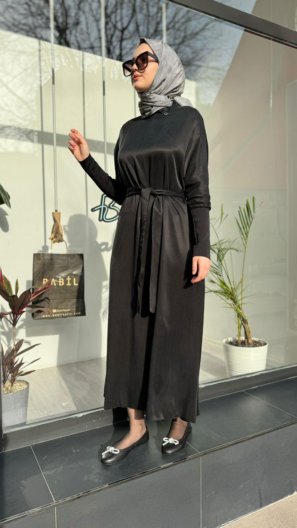 Senna Kardelia Dress Siyah sd241041030074