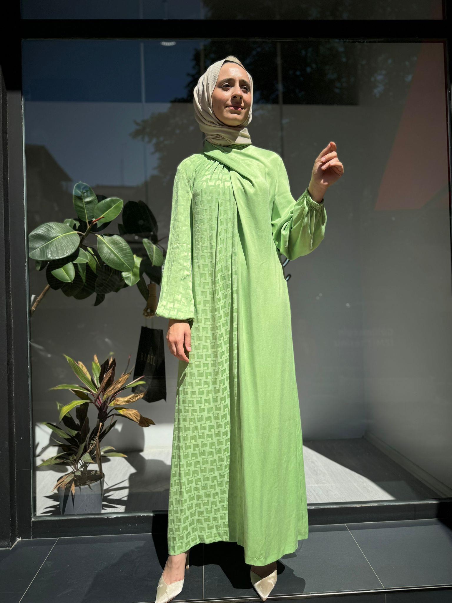 Senna Kendrick Dress Fıstık Yeşili sd242042030016