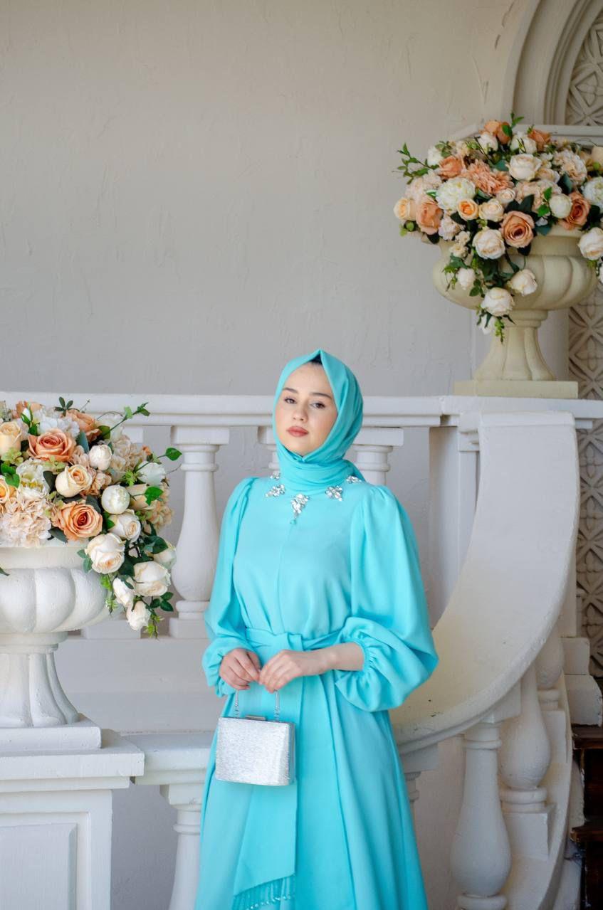 Senna Laura Dress Aqua sd241041030106