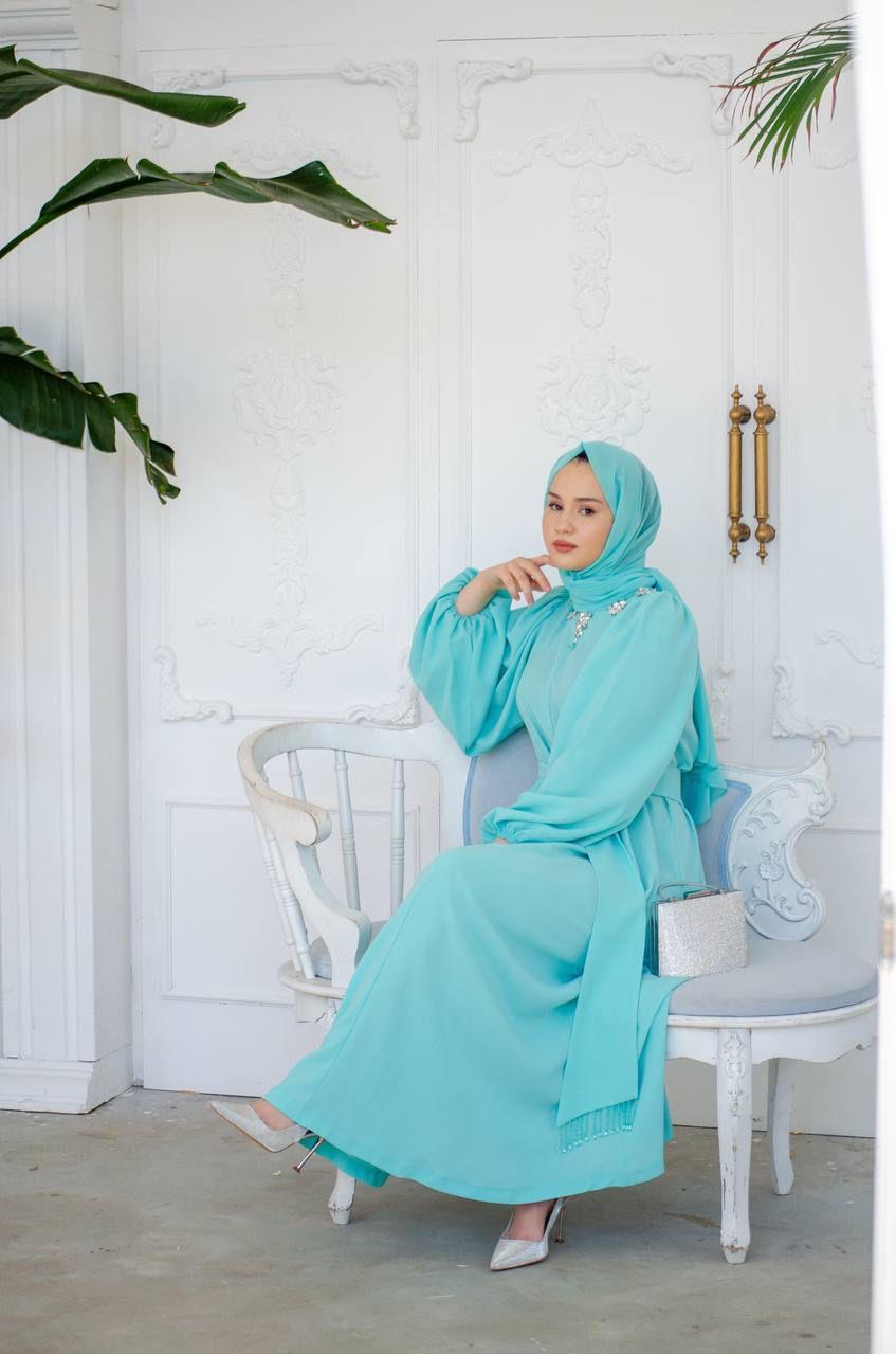 Senna Laura Dress Aqua sd241041030106