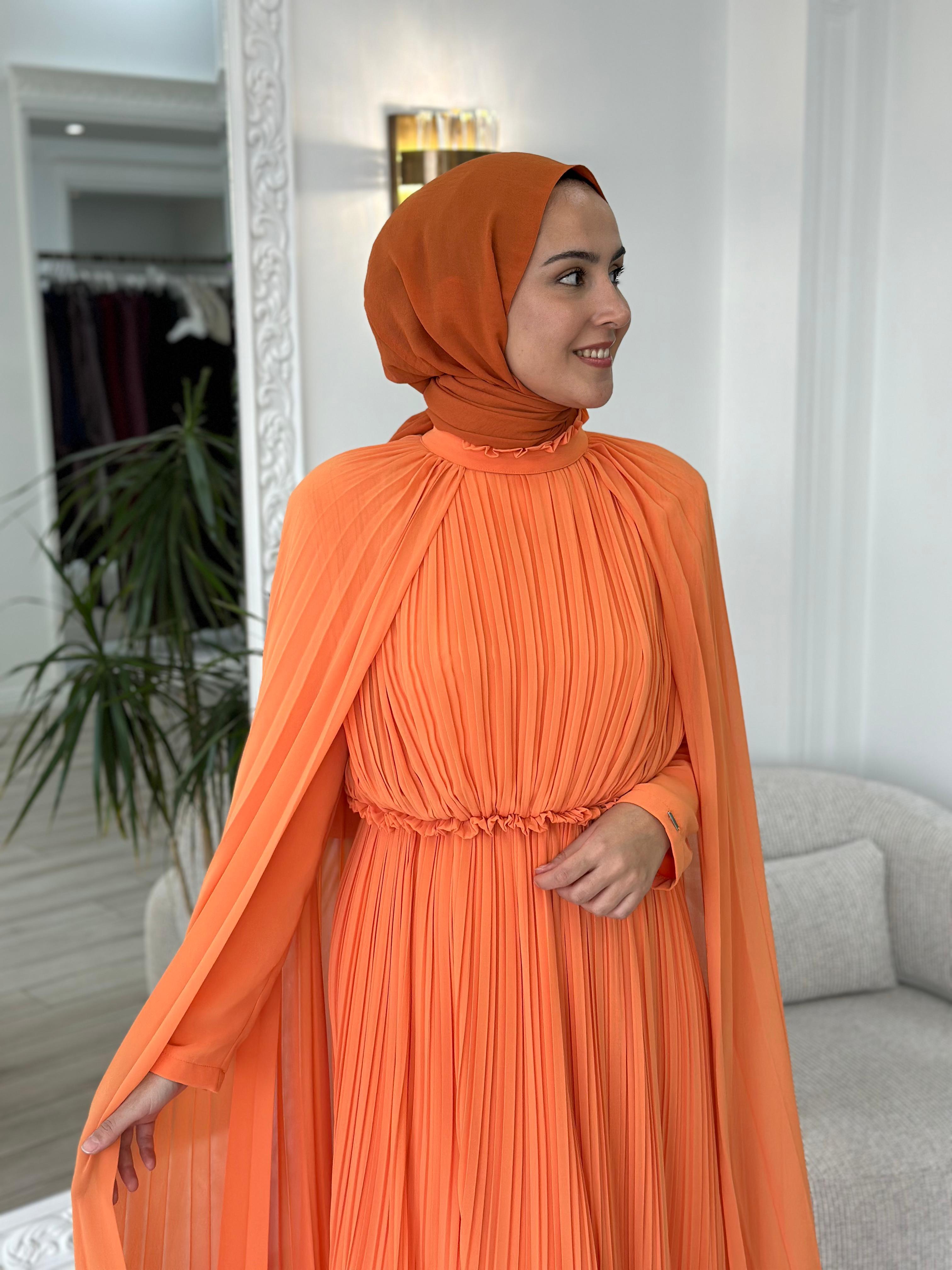 Senna Olivia Dress Turuncu sd242042030053