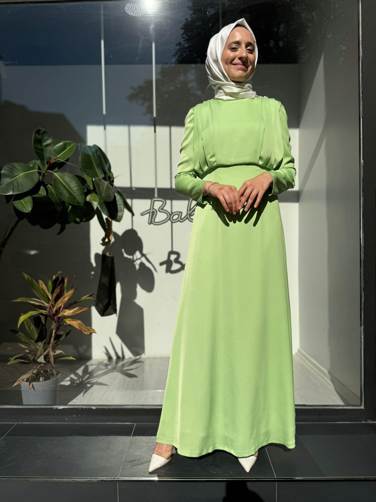 Senna Ravine Dress Fıstık Yeşili sd242042030007