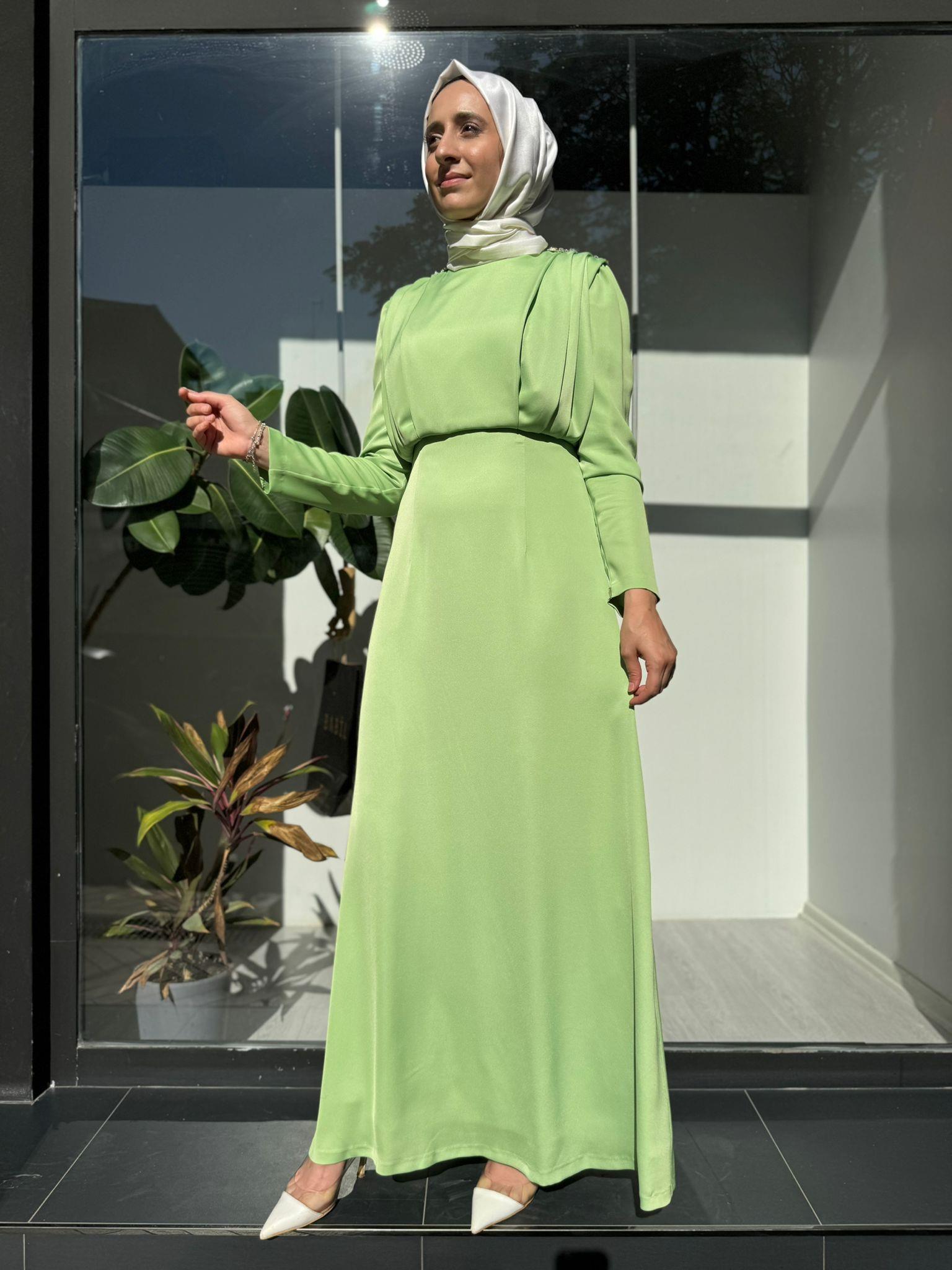 Senna Ravine Dress Fıstık Yeşili sd242042030007