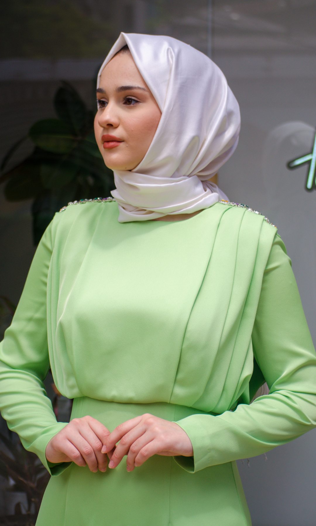 Senna Ravine Dress Fıstık Yeşili sd242042030007