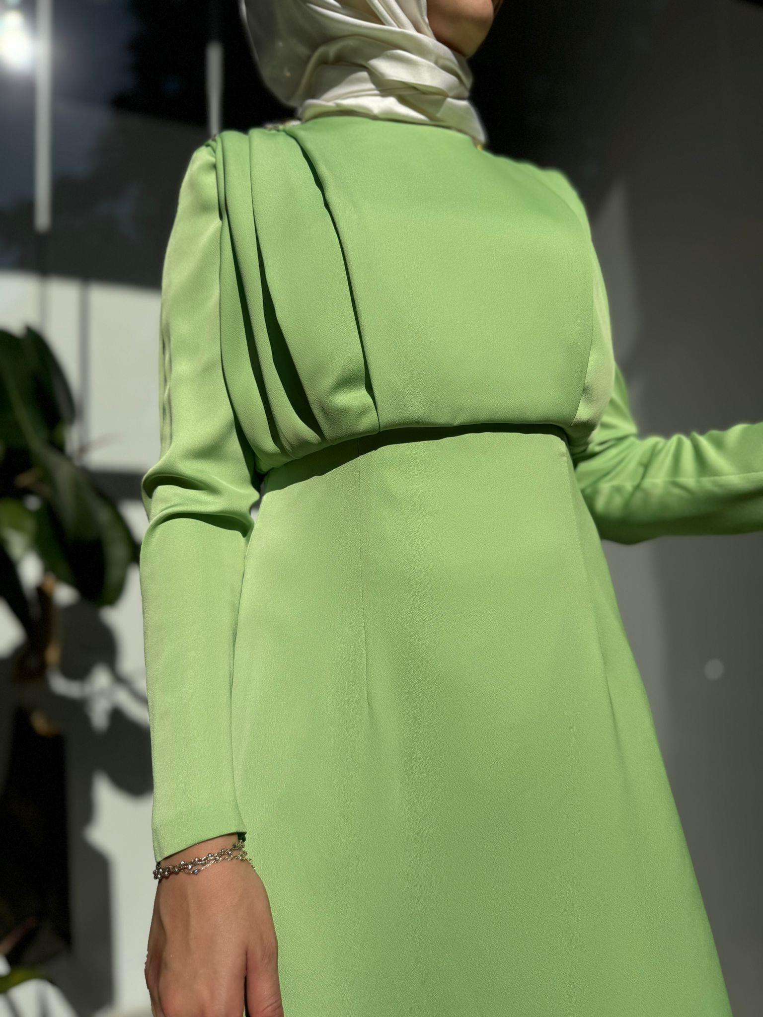 Senna Ravine Dress Fıstık Yeşili sd242042030007