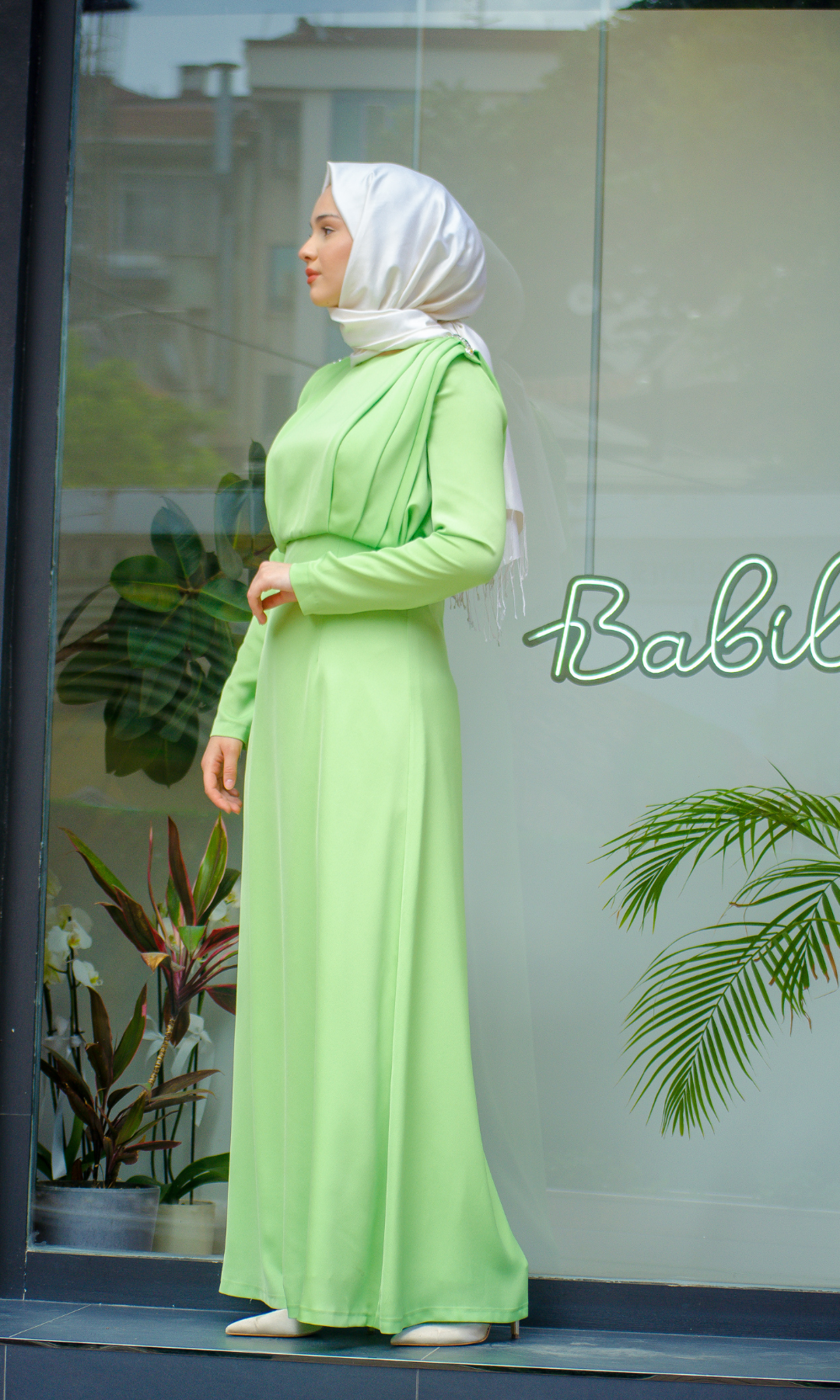Senna Ravine Dress Fıstık Yeşili sd242042030007