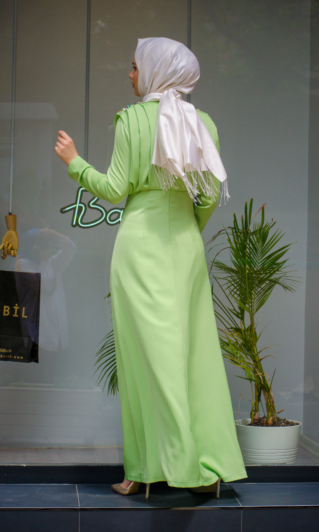 Senna Ravine Dress Fıstık Yeşili sd242042030007