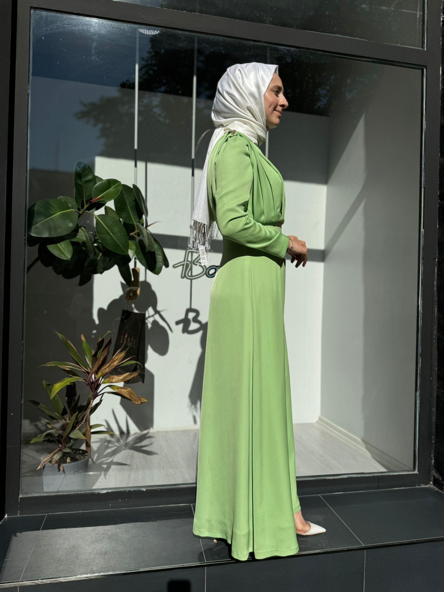 Senna Ravine Dress Fıstık Yeşili sd242042030007
