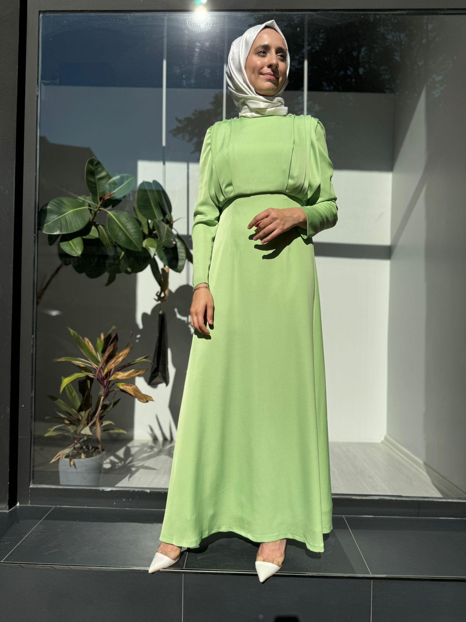 Senna Ravine Dress Fıstık Yeşili sd242042030007