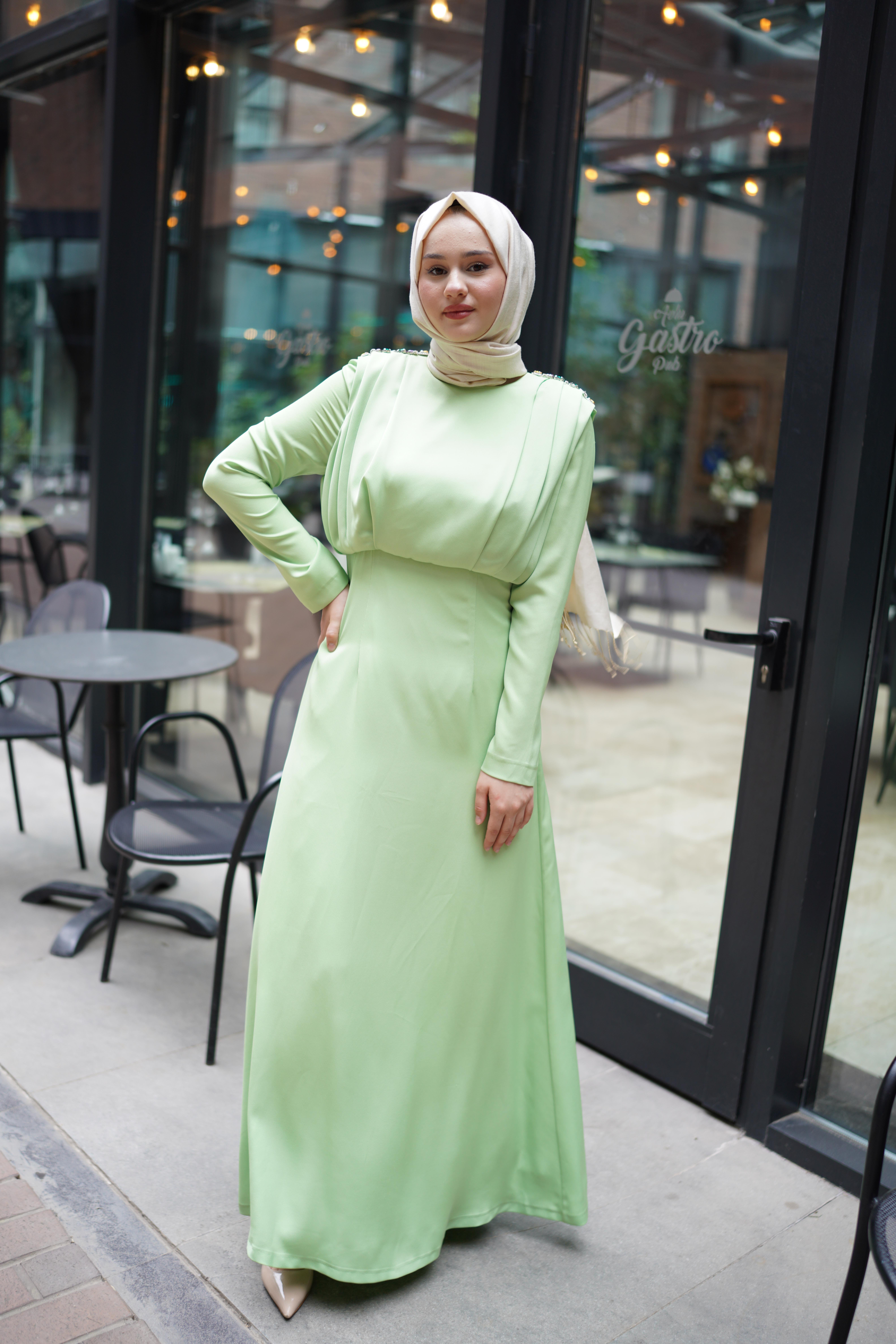 Senna Ravine Dress Fıstık Yeşili sd242042030007