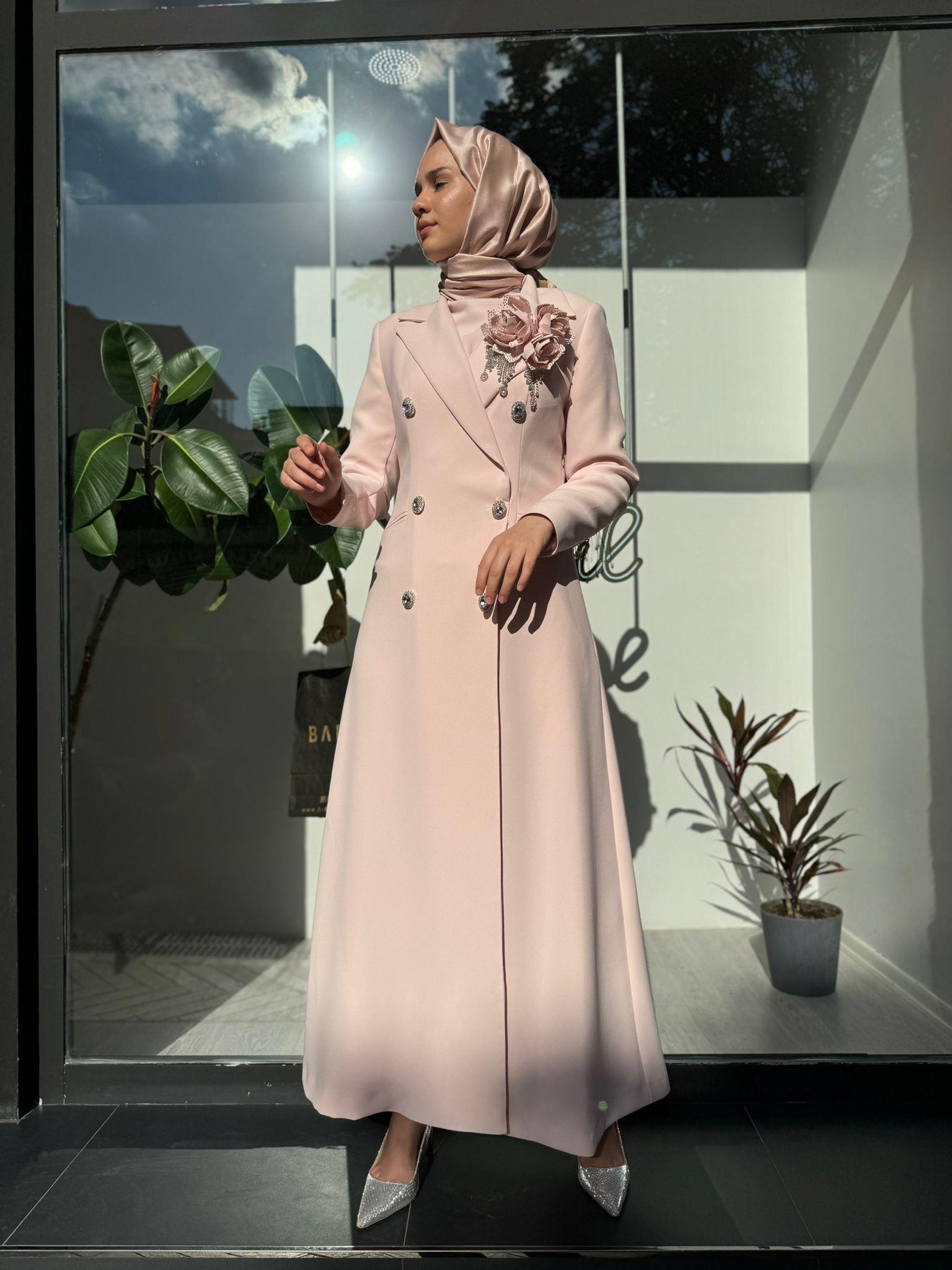 Senna Rosestone Dress Pudra SD241041030080