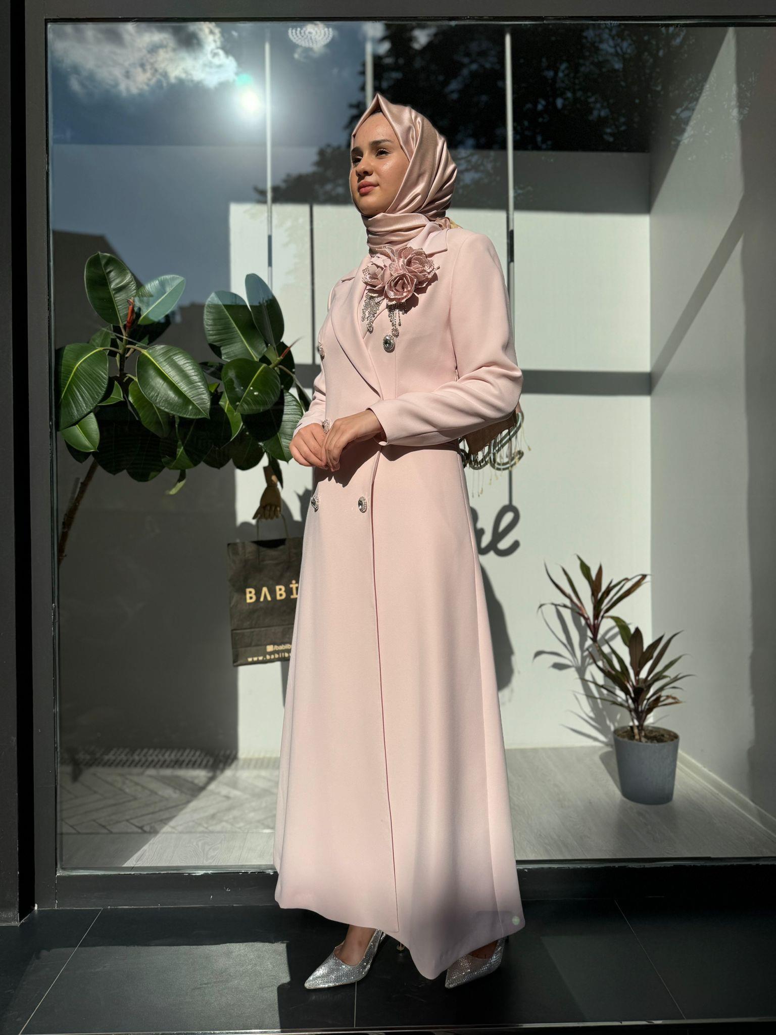 Senna Rosestone Dress Pudra SD241041030080