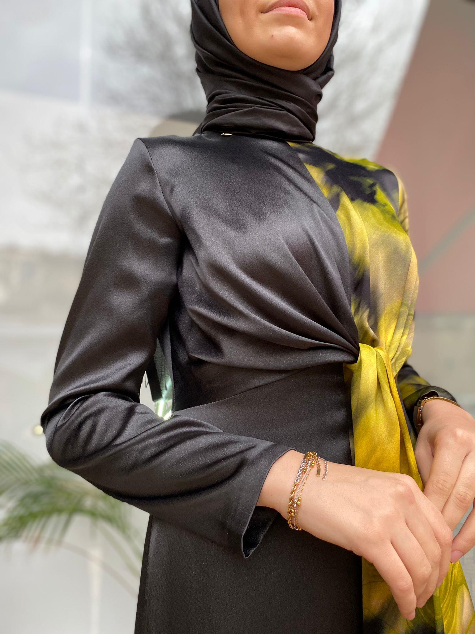 Senna Umberta Elbise Sarı sd241041030075