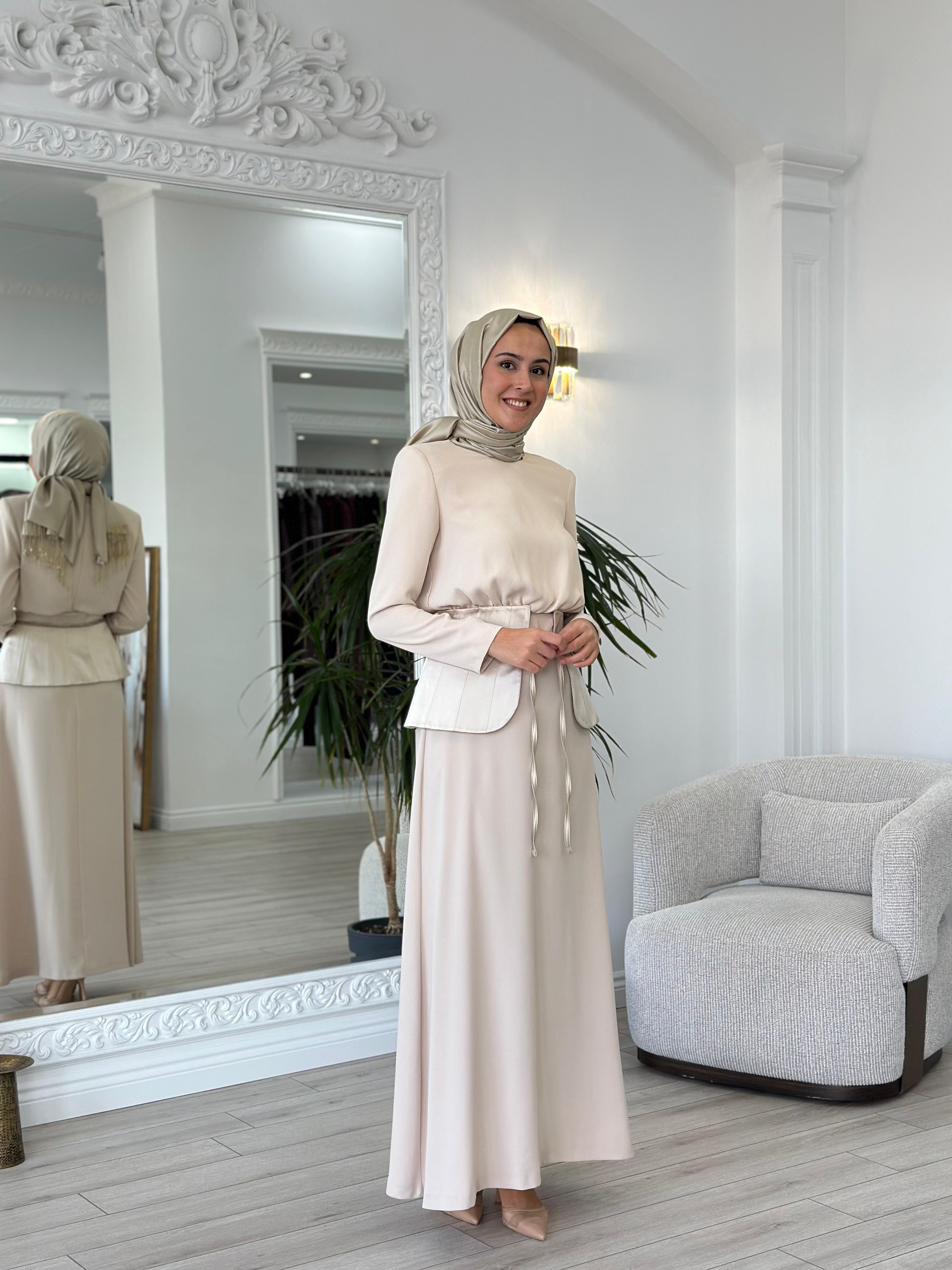 Senna Zena Dress Bej sd242042030033