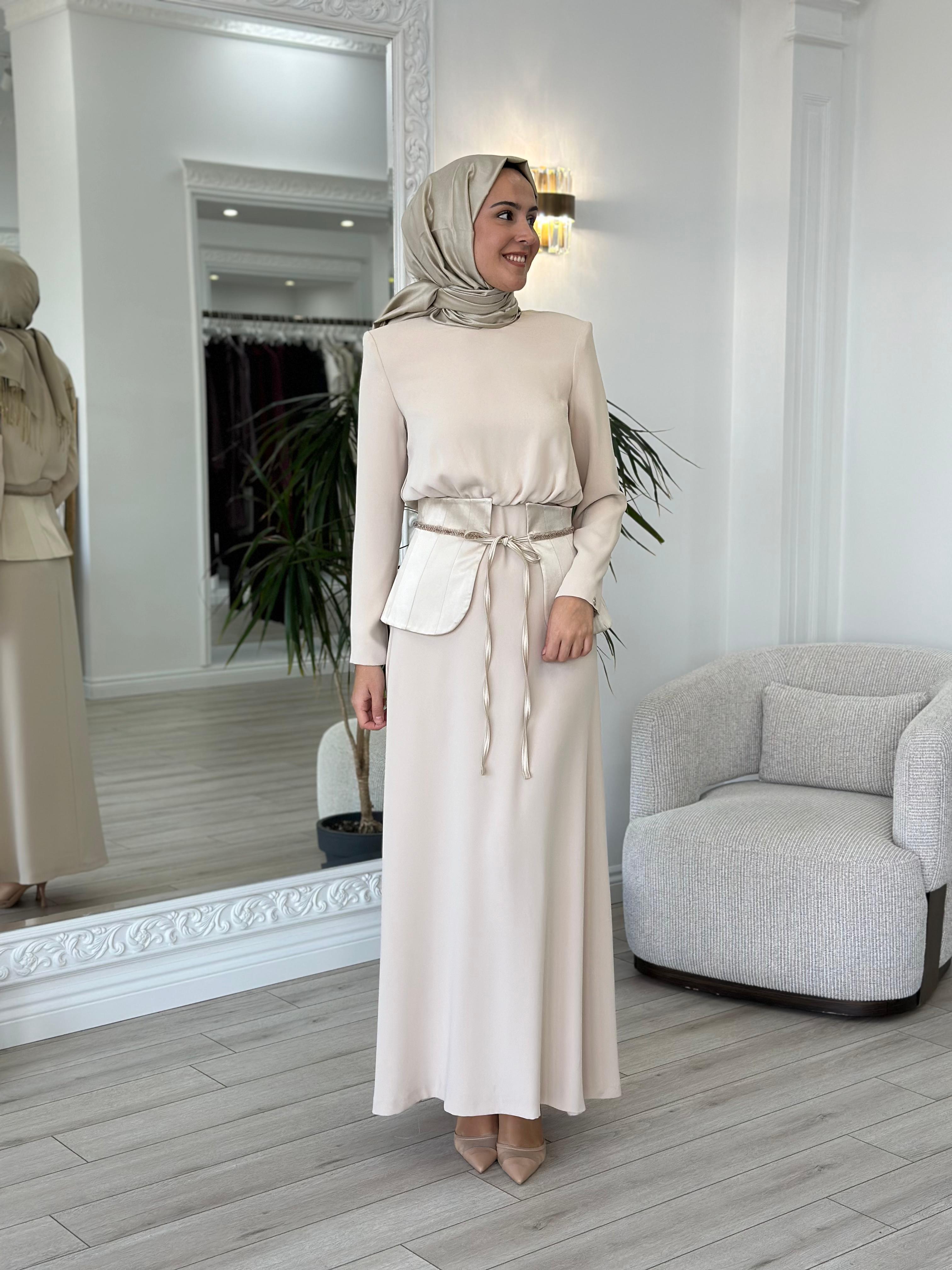 Senna Zena Dress Bej sd242042030033