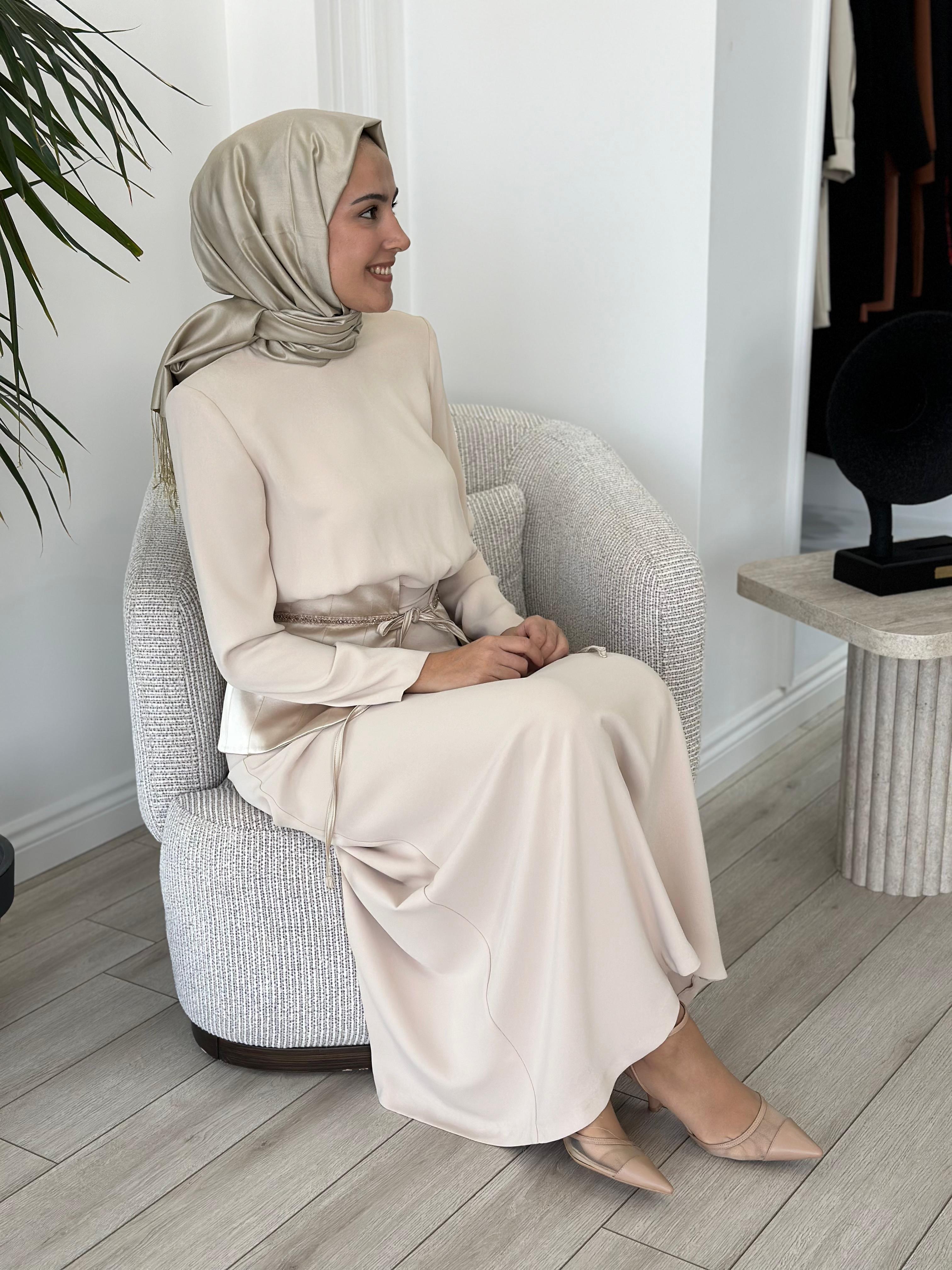 Senna Zena Dress Bej sd242042030033