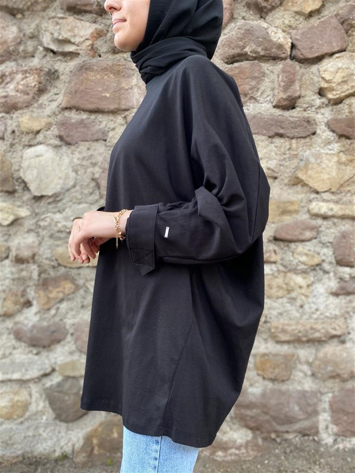 Touché Oversize Tunik Siyah 22Y1X009