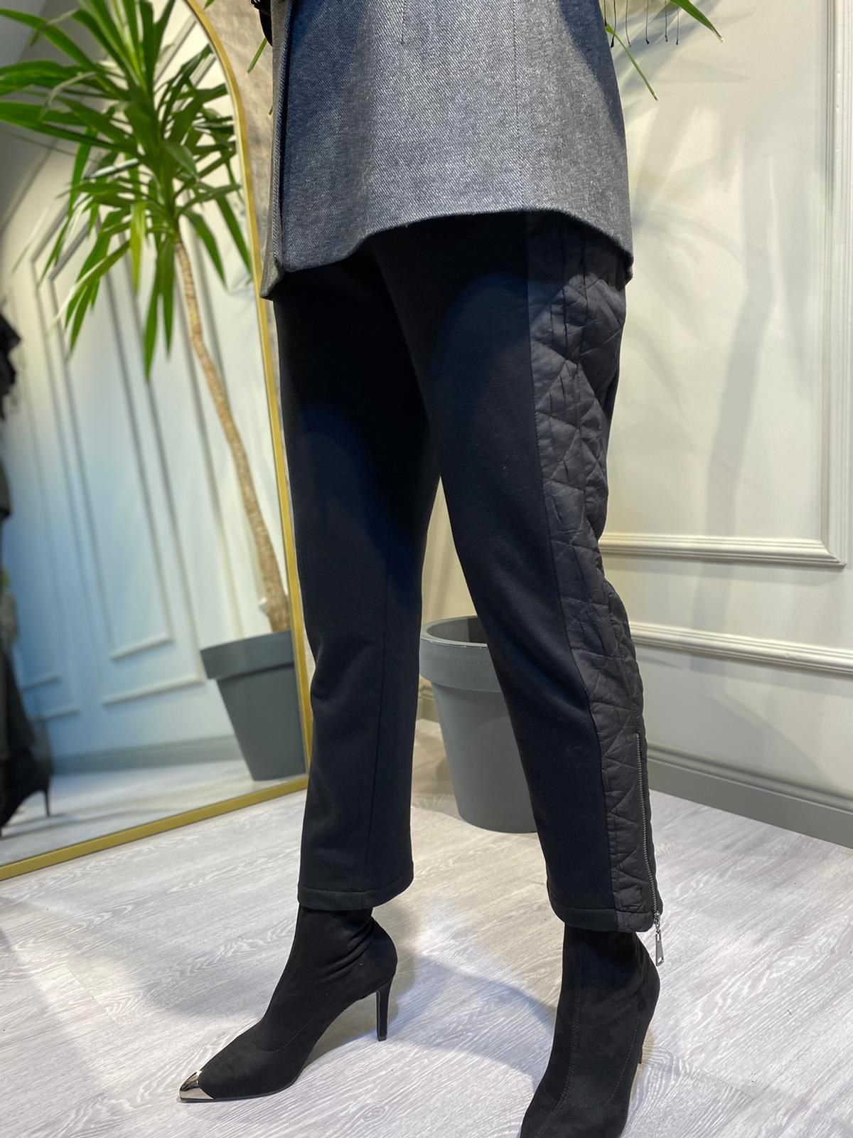 Unique Yanları Kapitone Pantalon Antrasit UW233426