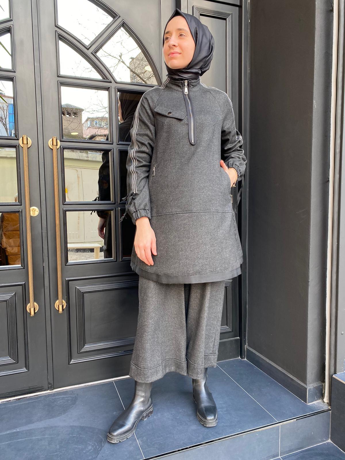 Unique Yün Tunik Antrasit UW233502