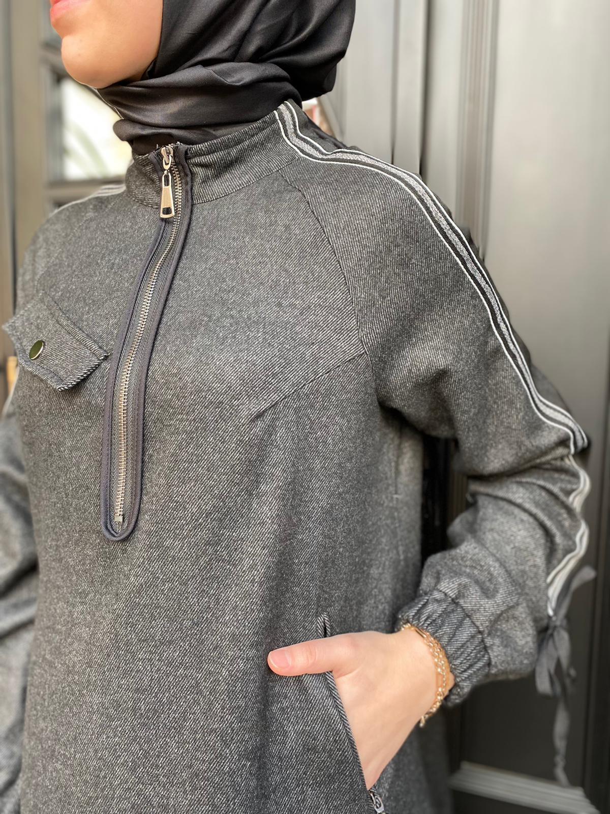 Unique Yün Tunik Antrasit UW233502