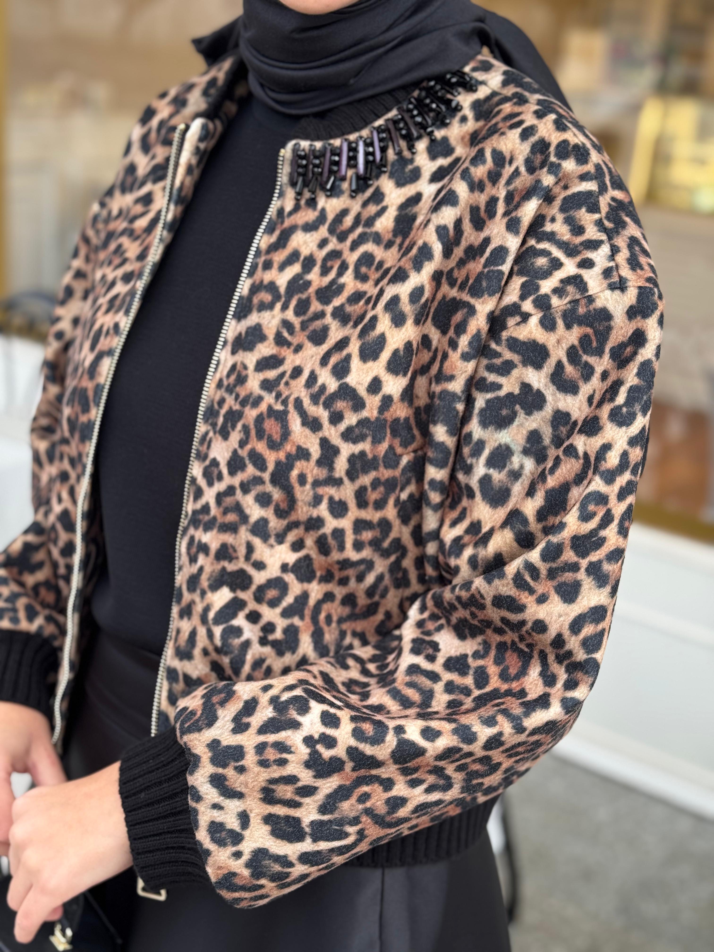 Venöve Arles Ceket Leopar 25fwcek0038