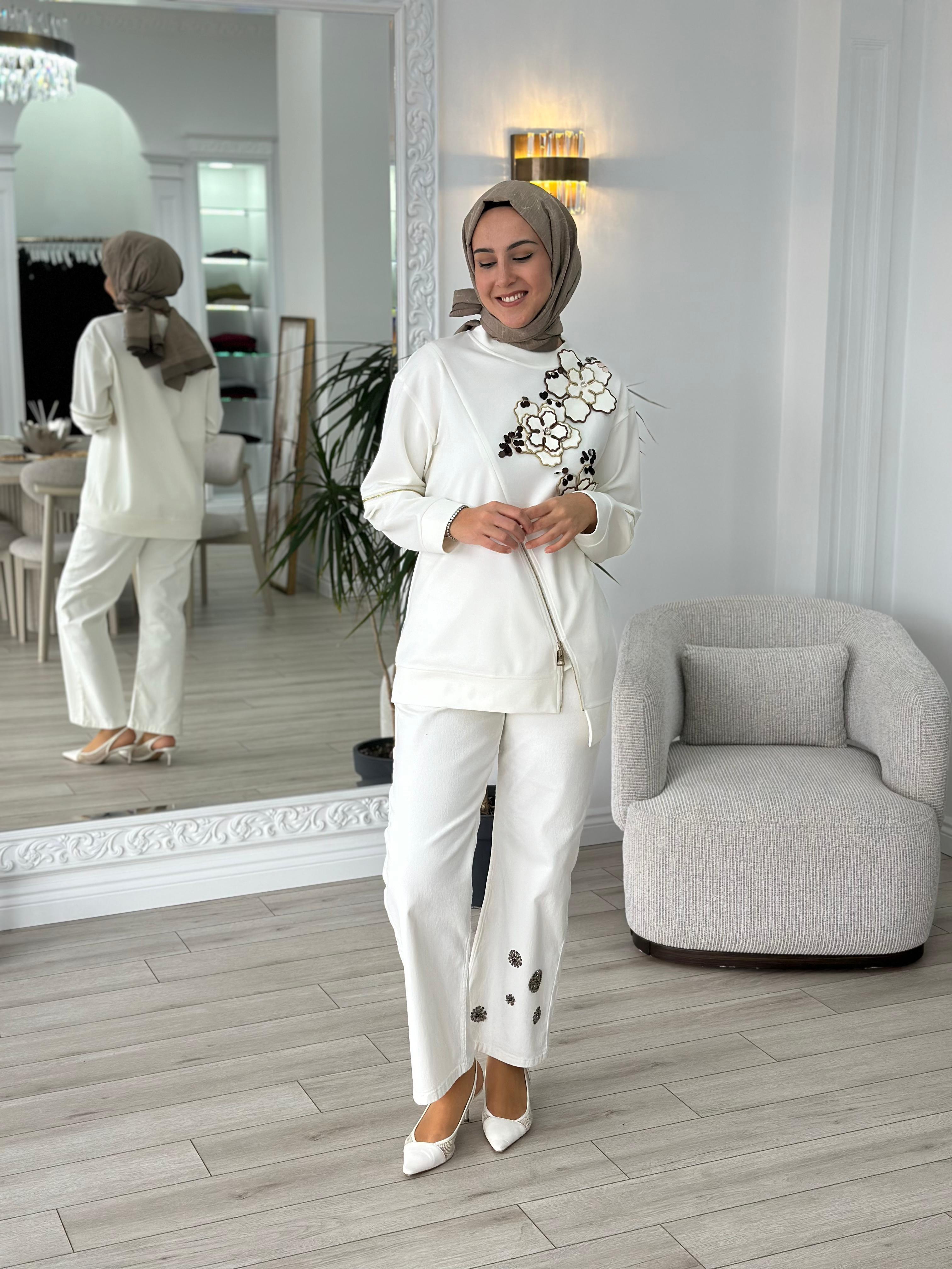 Venöve Garde Sweat Ekru 25fwswe0012