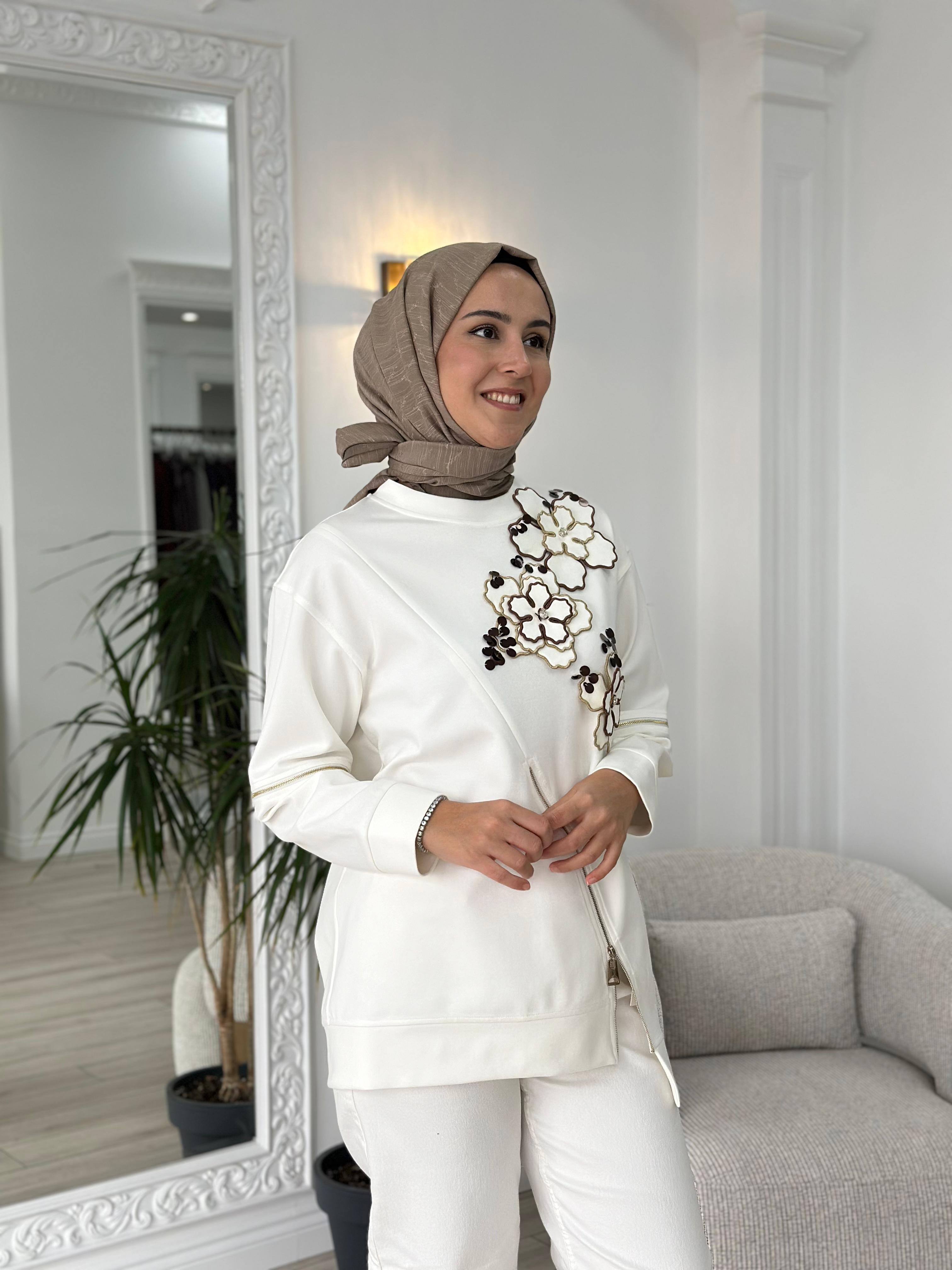 Venöve Garde Sweat Ekru 25fwswe0012