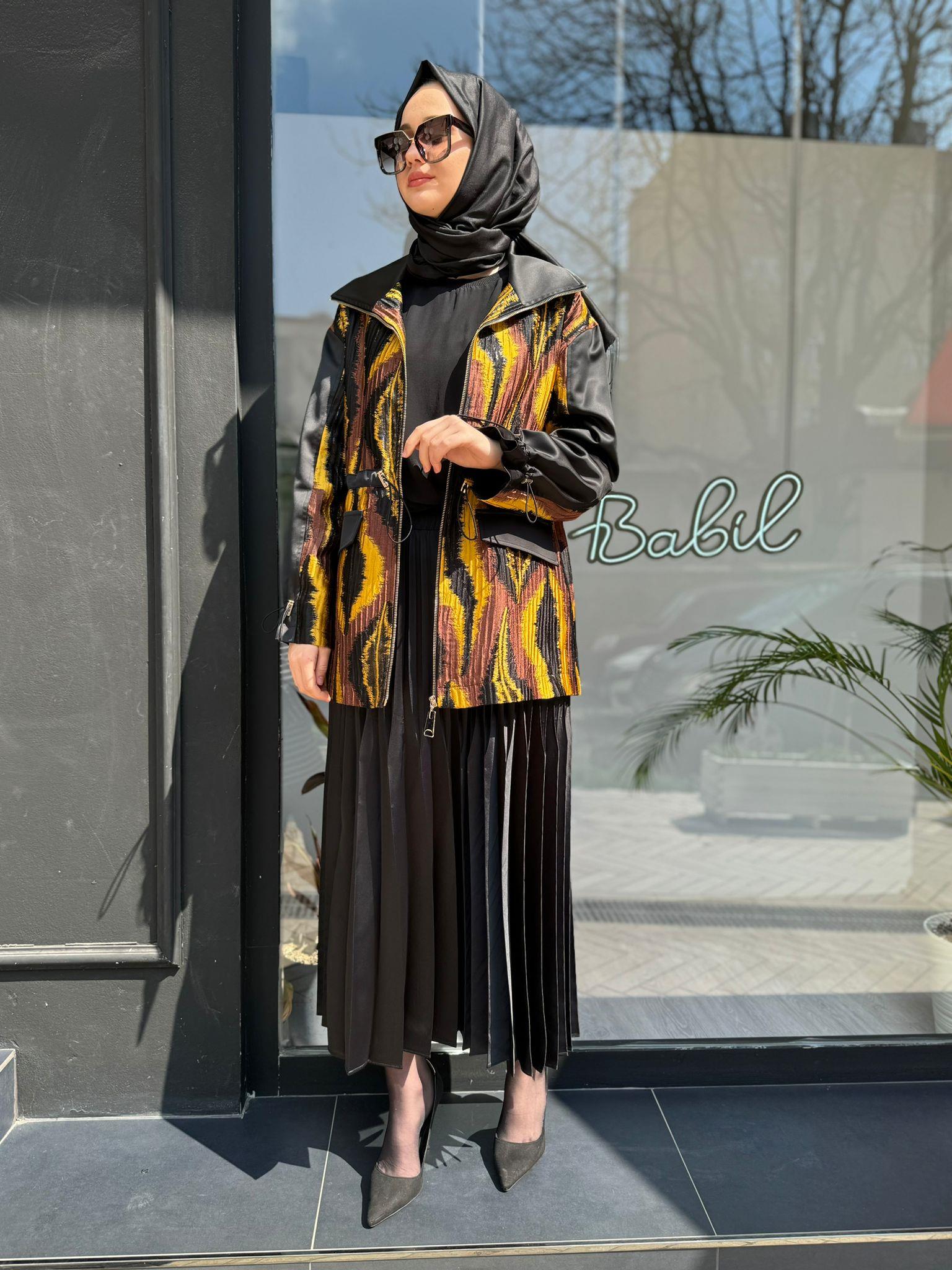 Venöve Jakar Ceket Siyah 24sscek0004