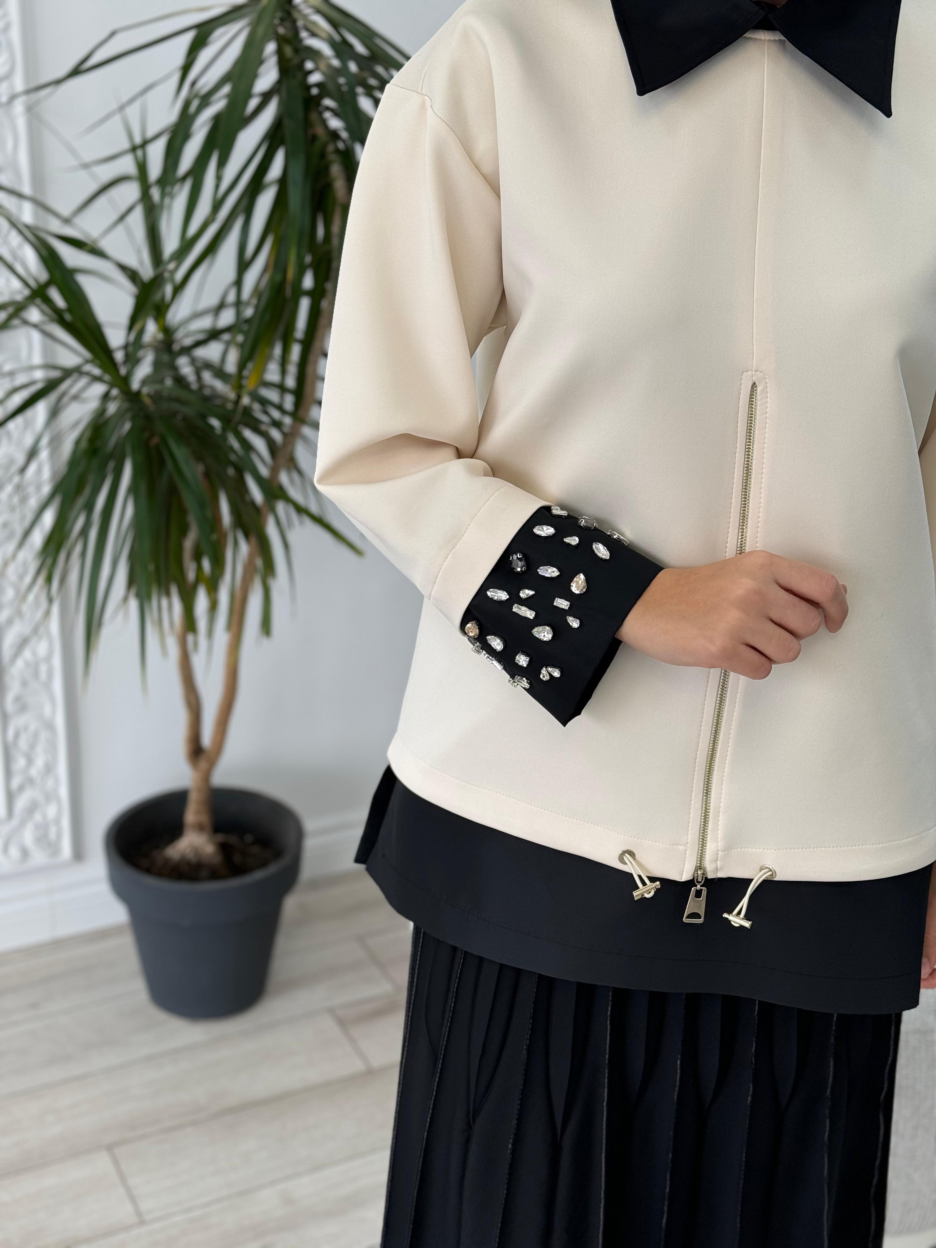 Venöve Meira Sweat Ekru 25fwswe0014