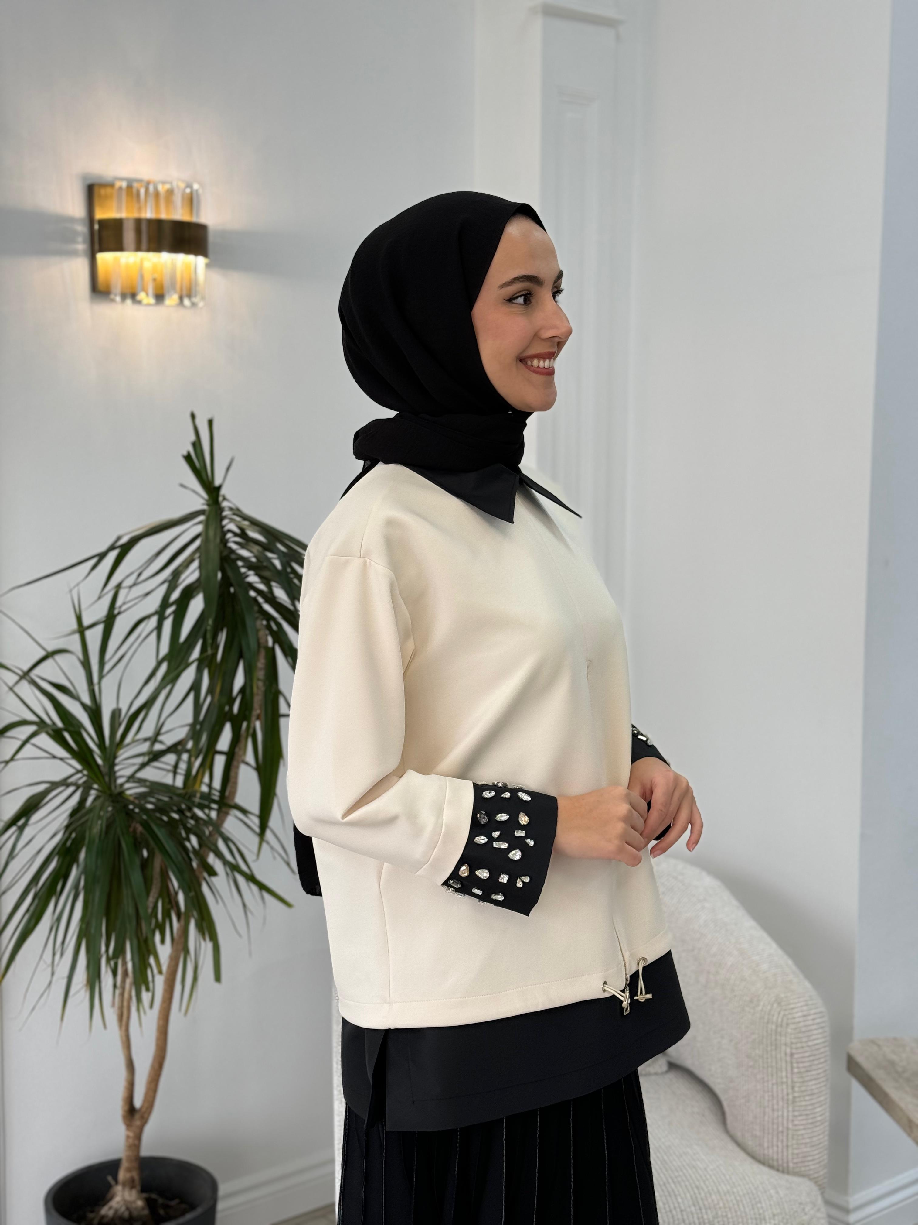 Venöve Meira Sweat Ekru 25fwswe0014