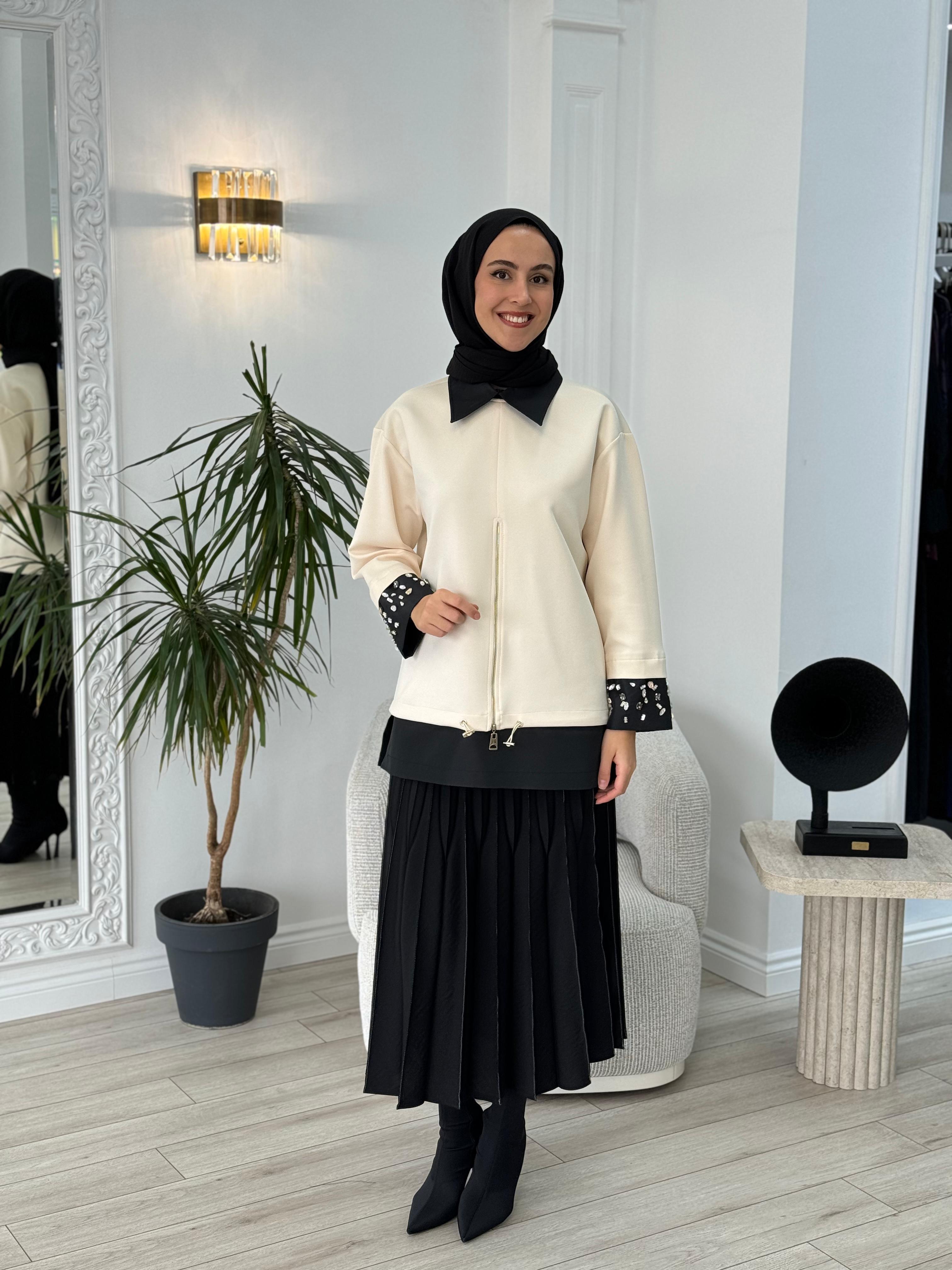Venöve Meira Sweat Ekru 25fwswe0014