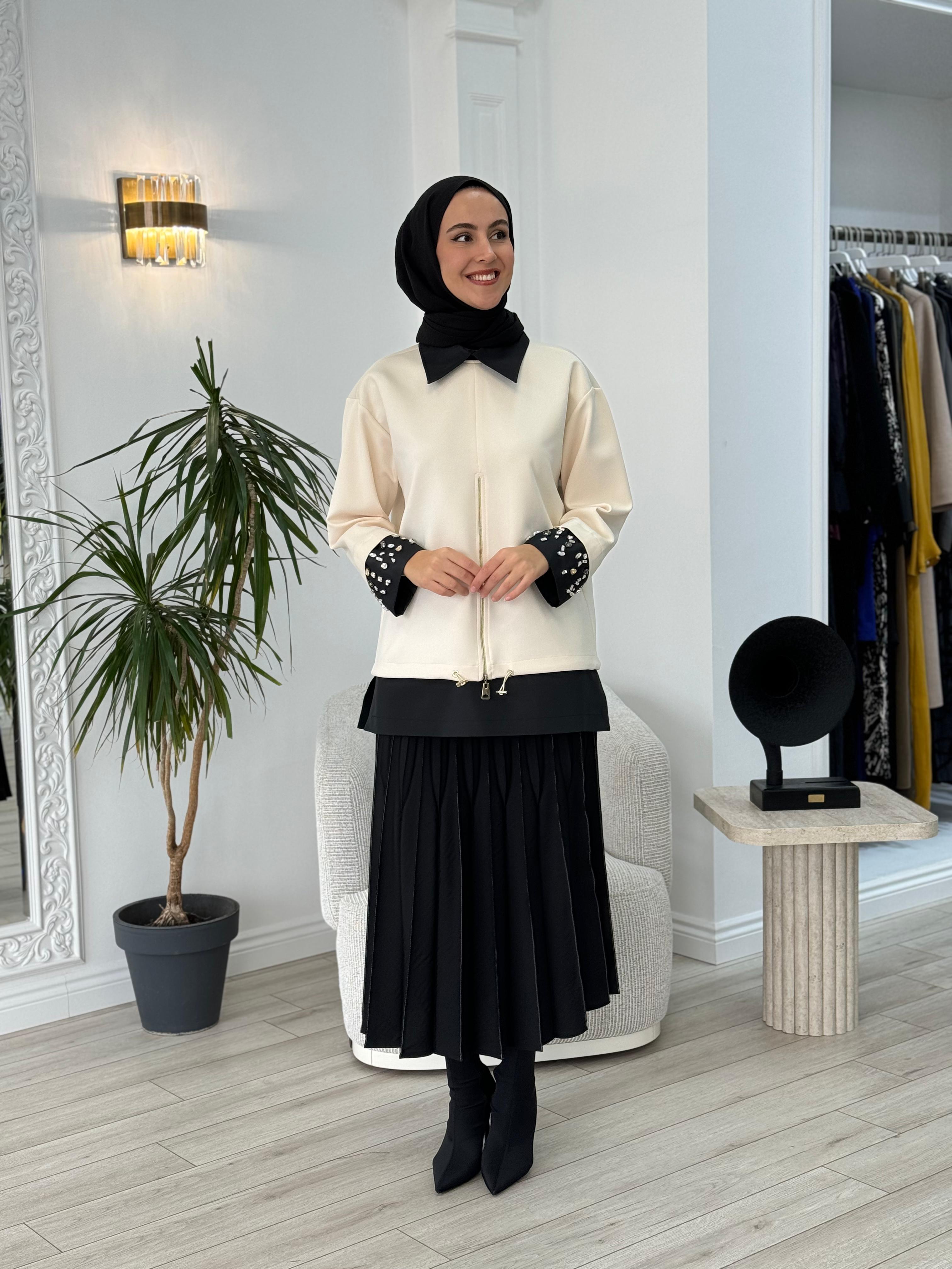 Venöve Meira Sweat Ekru 25fwswe0014